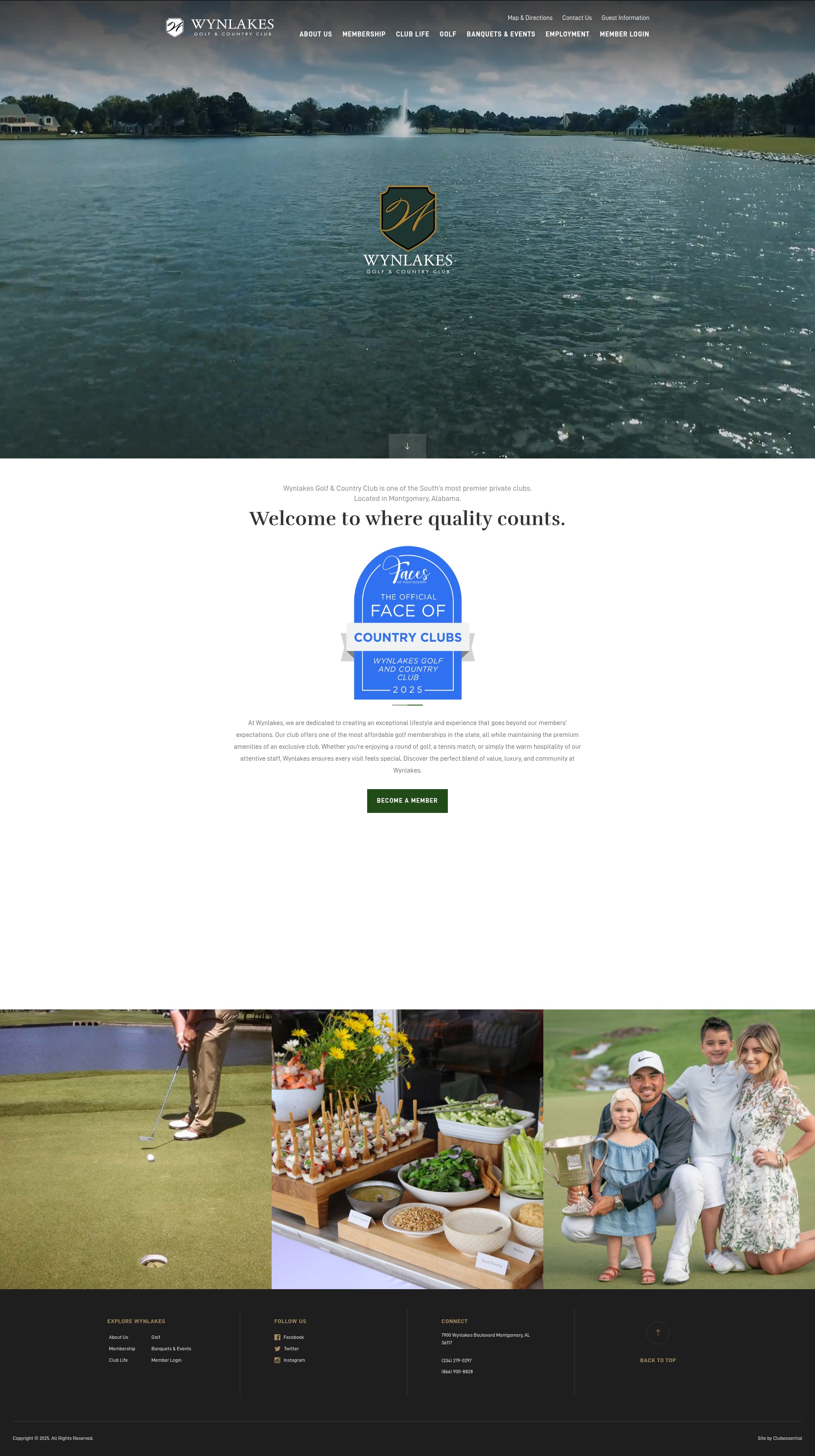Screenshot of wynlakes.com
