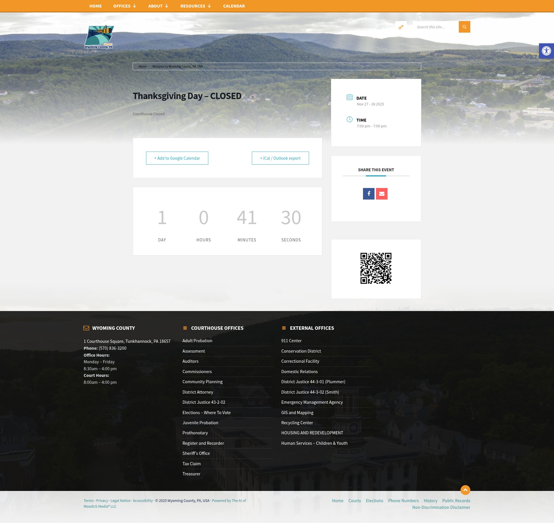 Screenshot of wyomingcountypa.gov
