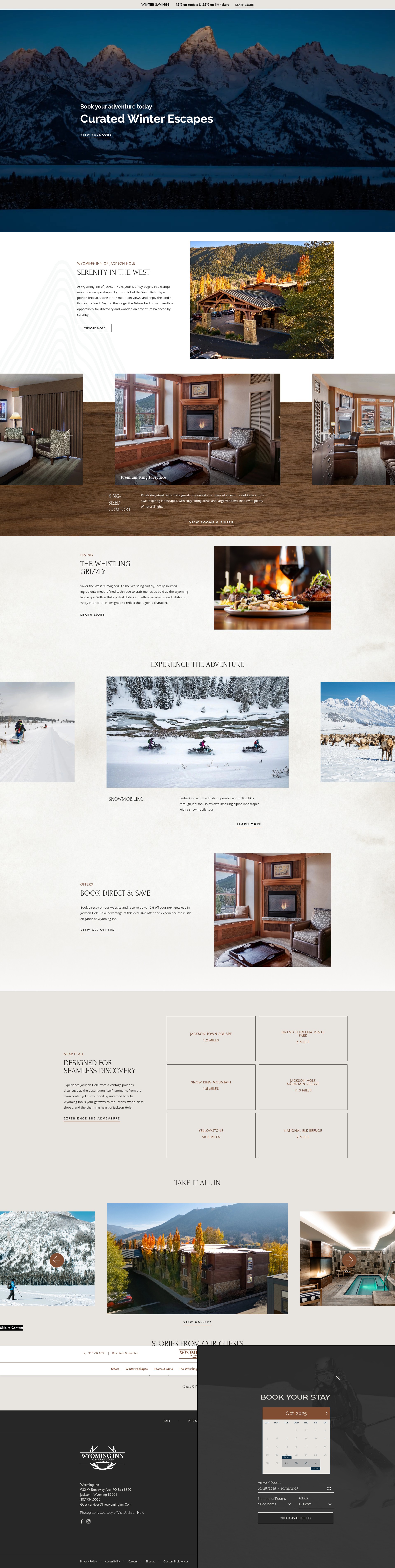 Screenshot of wyominginn.com
