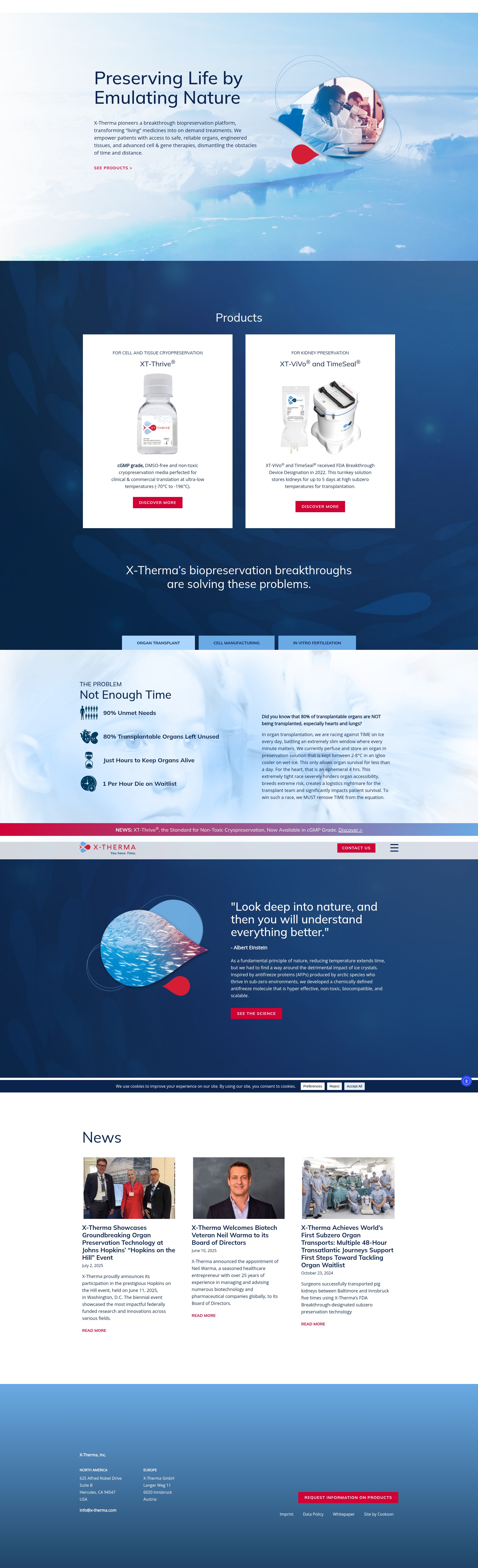 Screenshot of x-therma.com