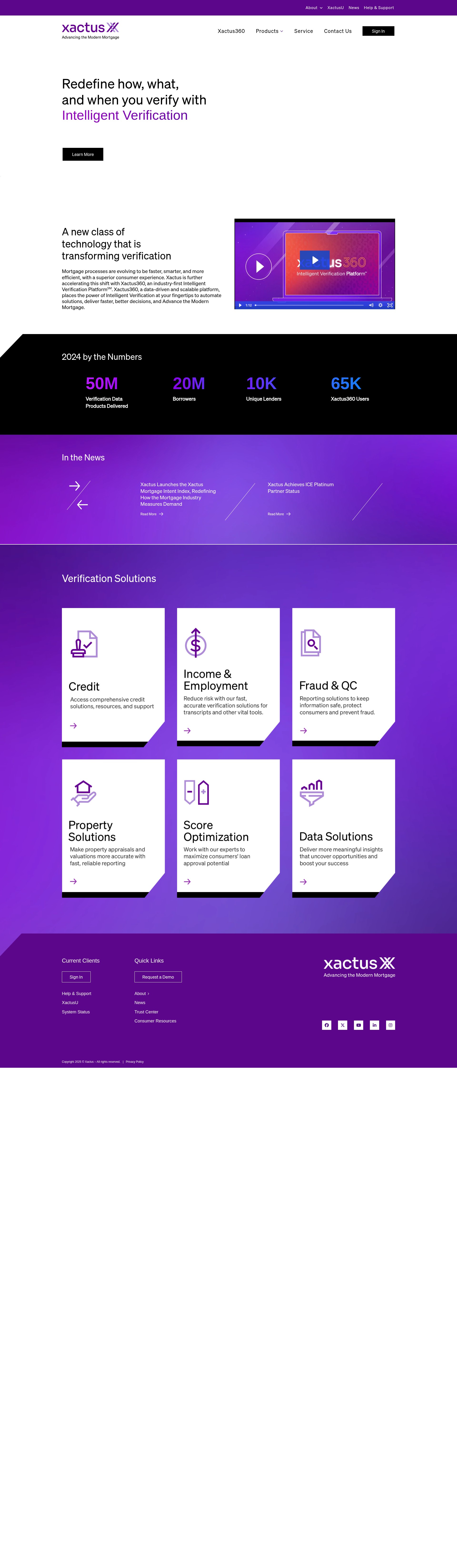 Screenshot of xactus.com
