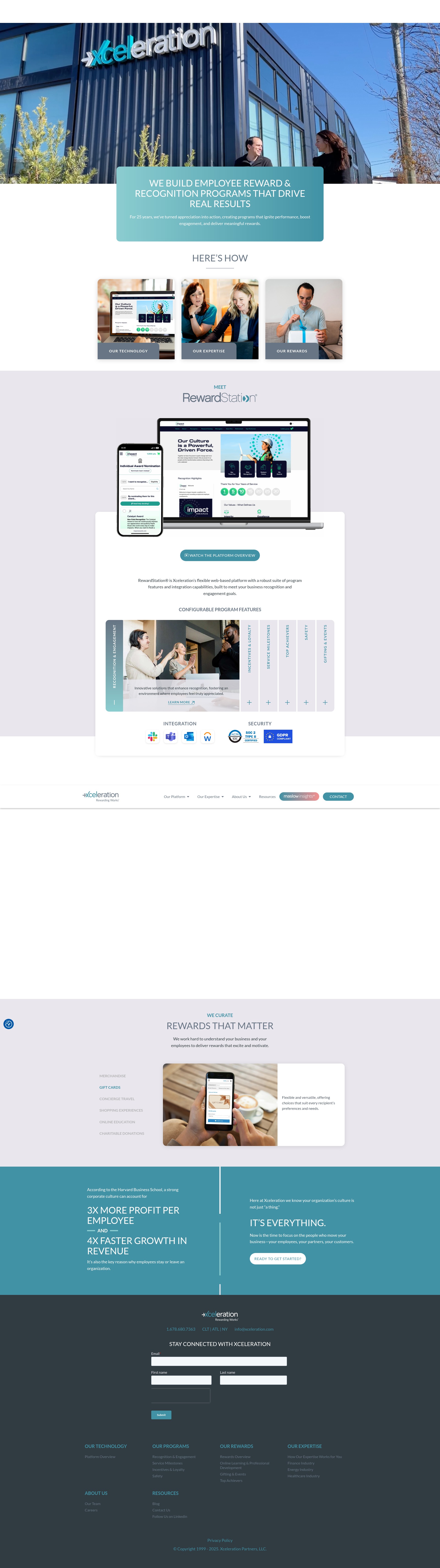Screenshot of xceleration.com
