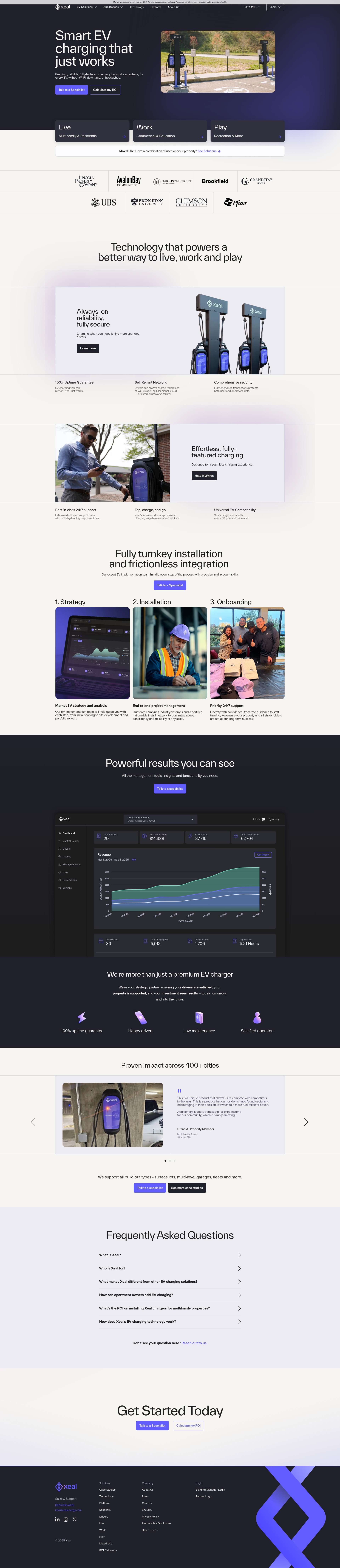 Screenshot of xealenergy.com