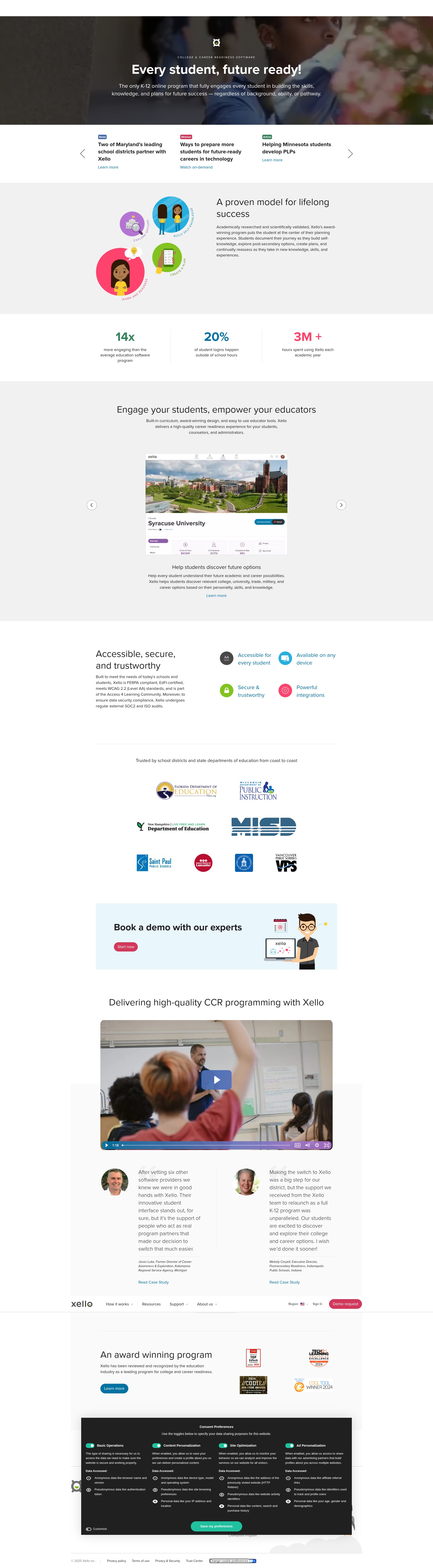 Screenshot of xello.world
