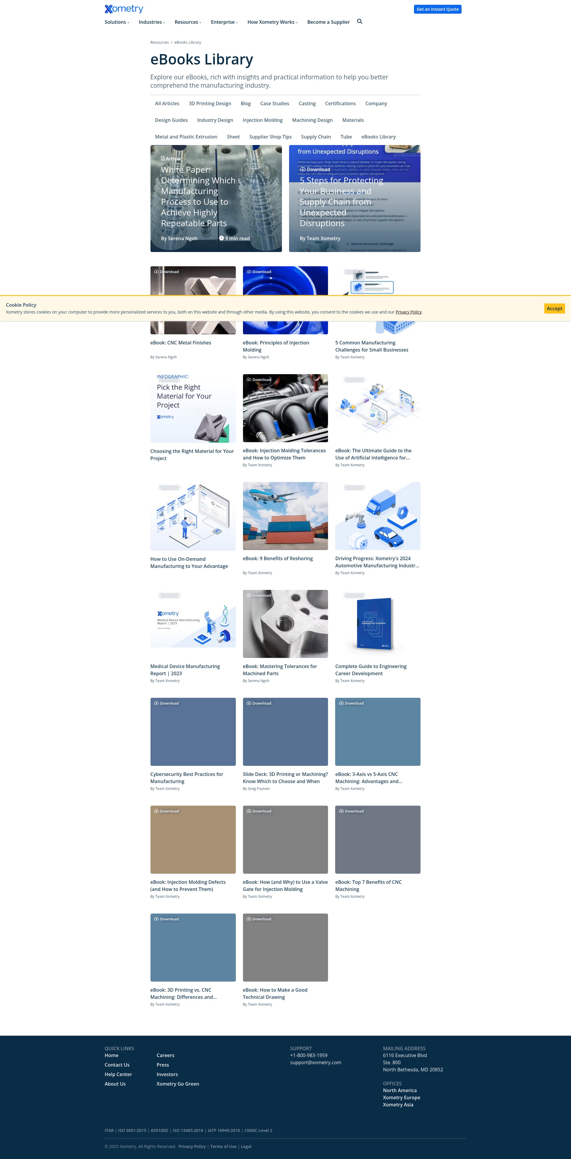 Screenshot of xometry.com