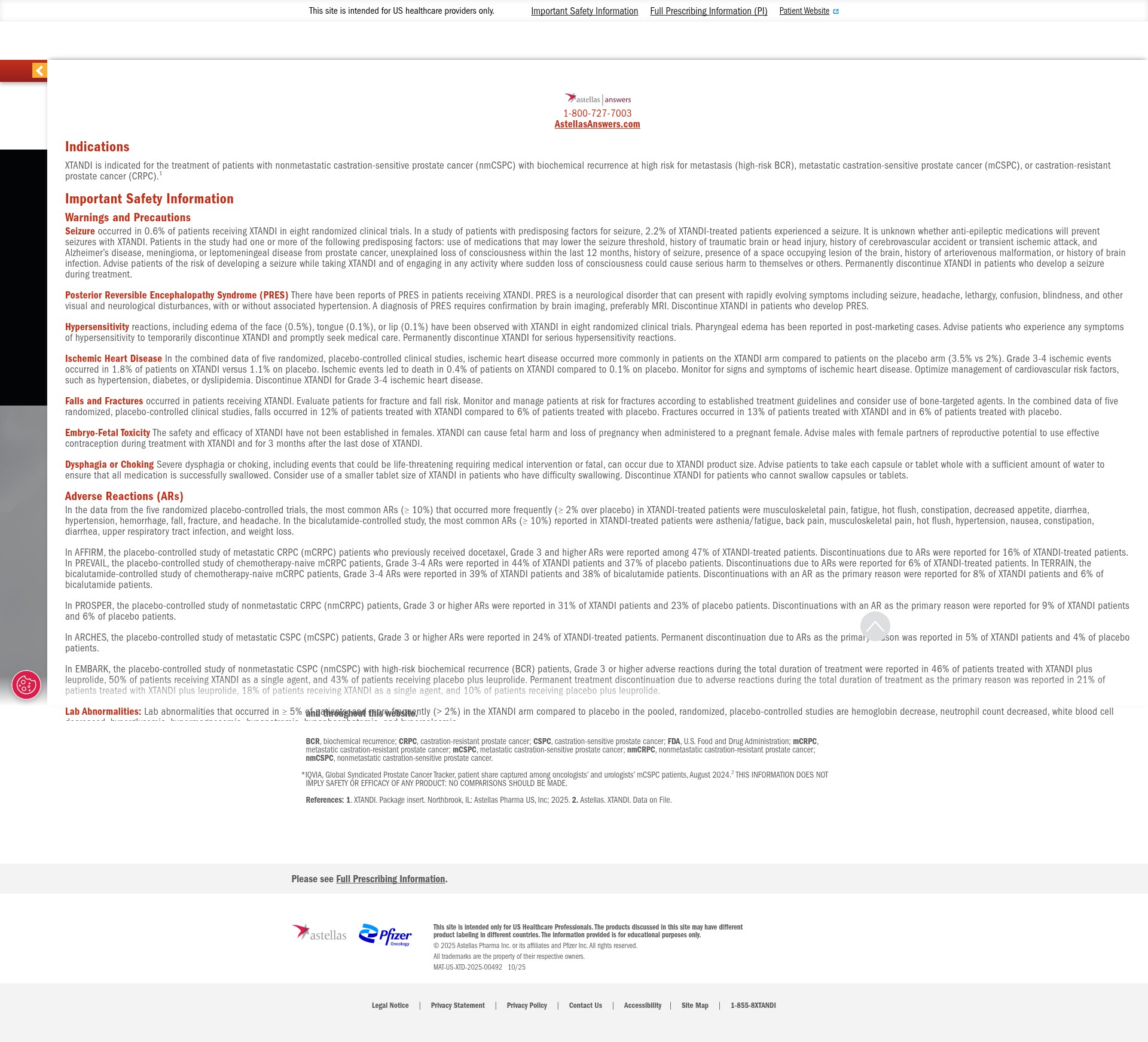 Screenshot of xtandihcp.com