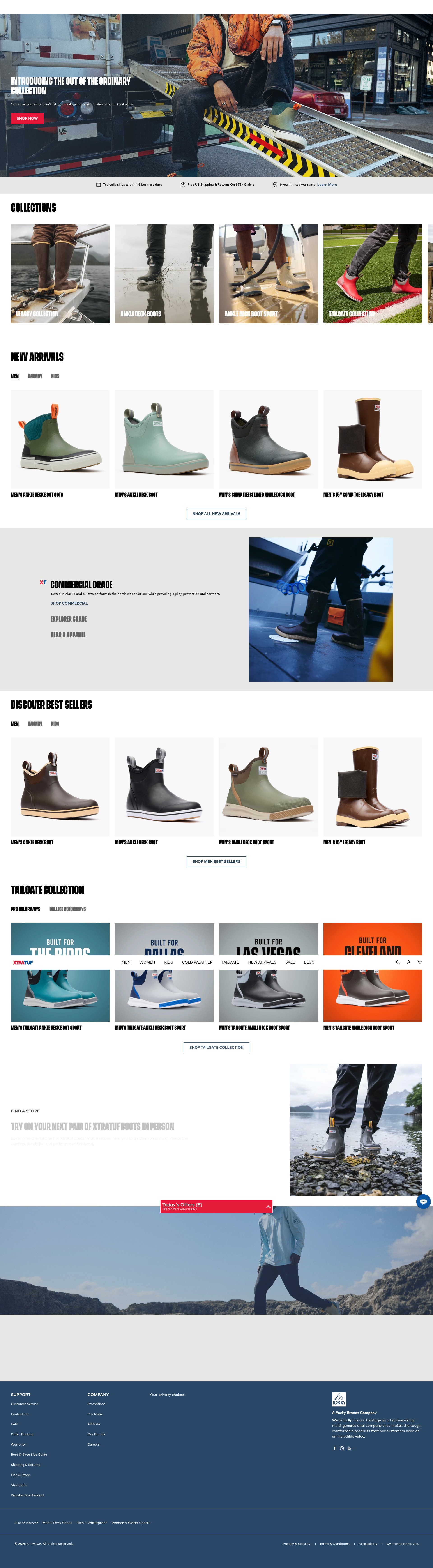 Screenshot of xtratuf.ca