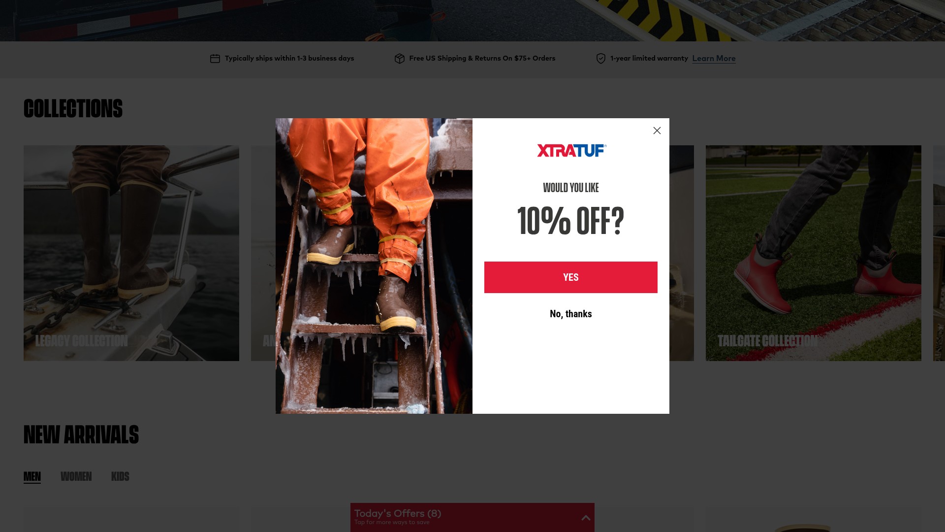 Screenshot of xtratuf.com