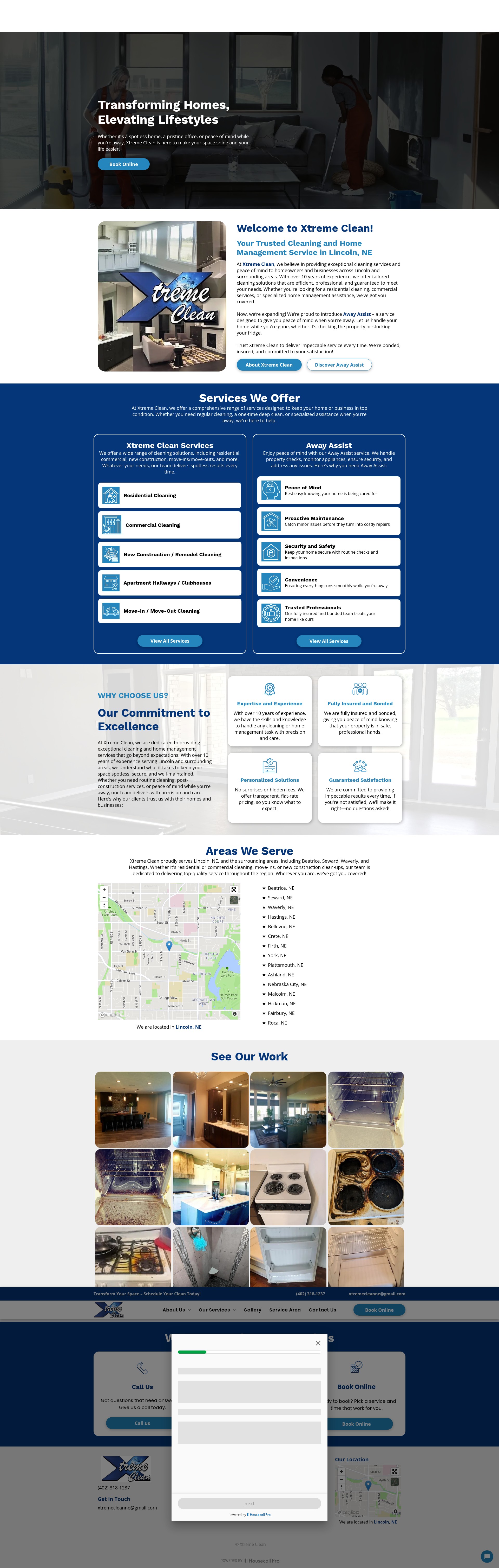 Screenshot of xtremecleanne.com