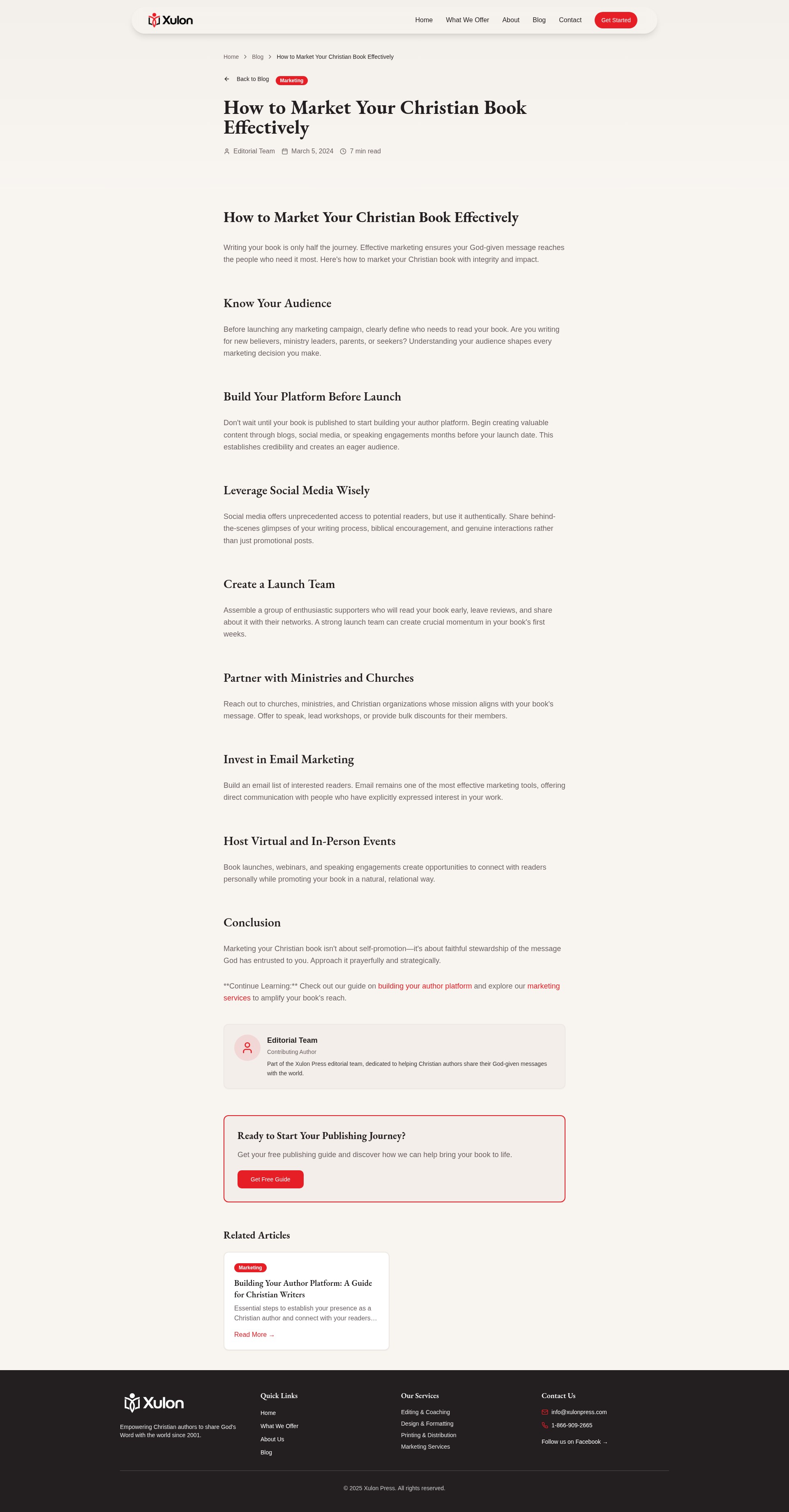 Screenshot of xulonpress.com