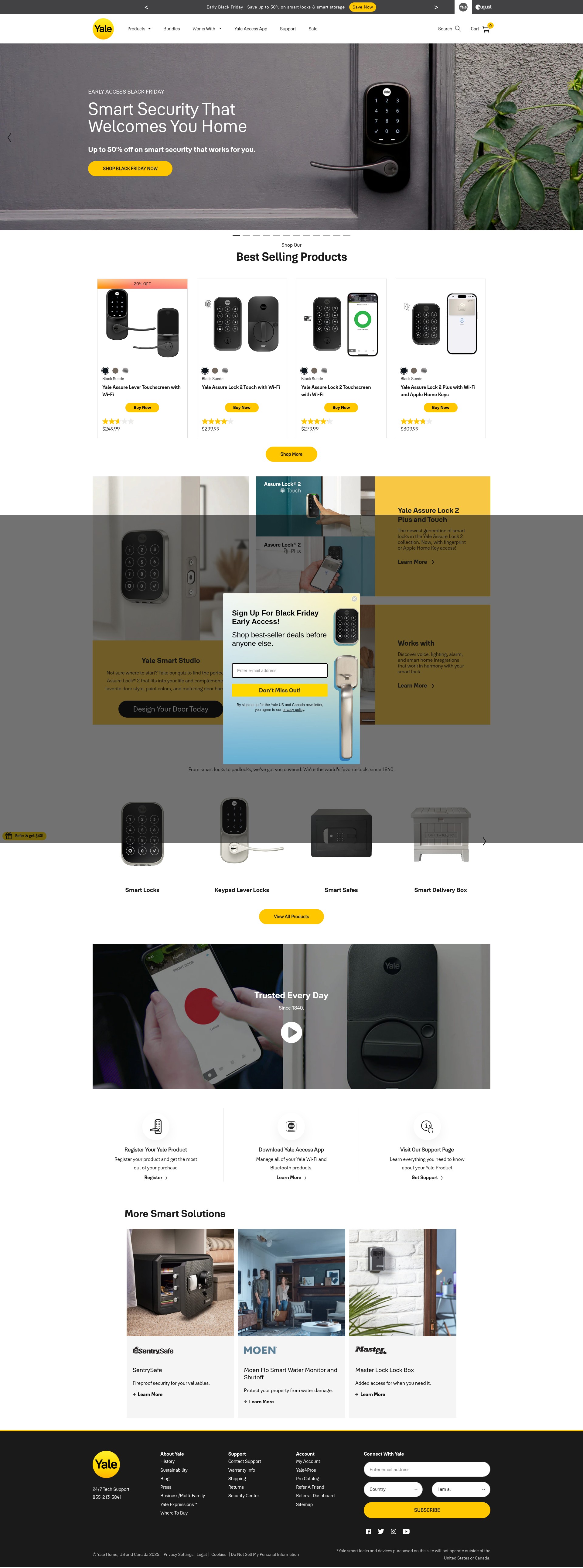 Screenshot of yalehome.com