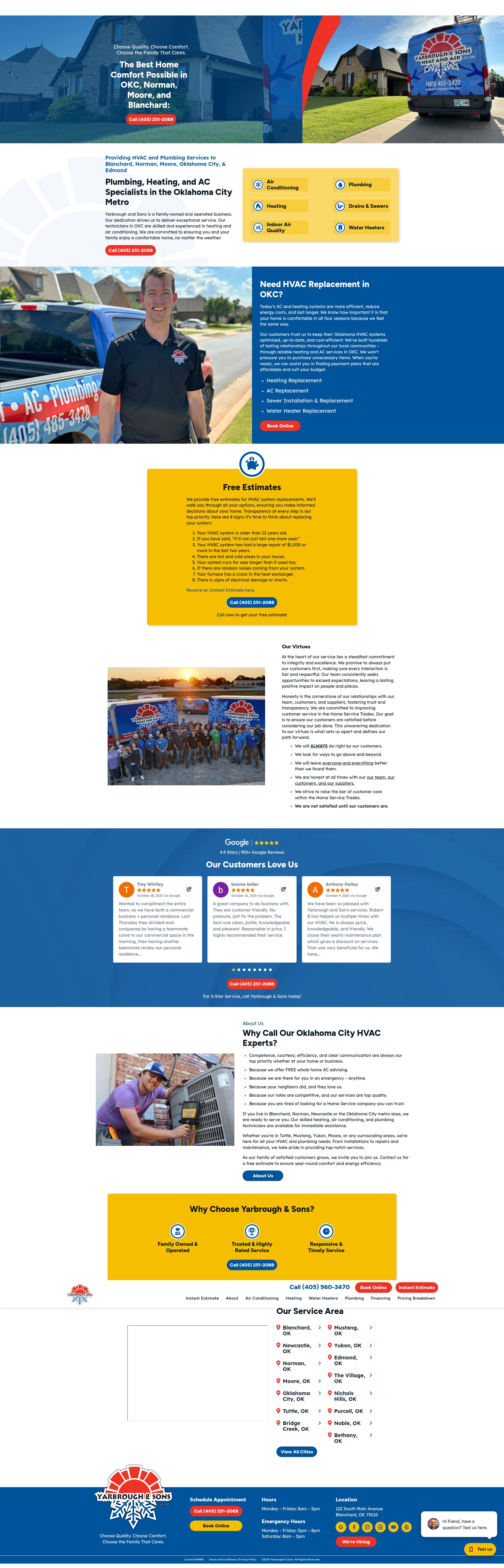 Screenshot of yarbroughandsons.com