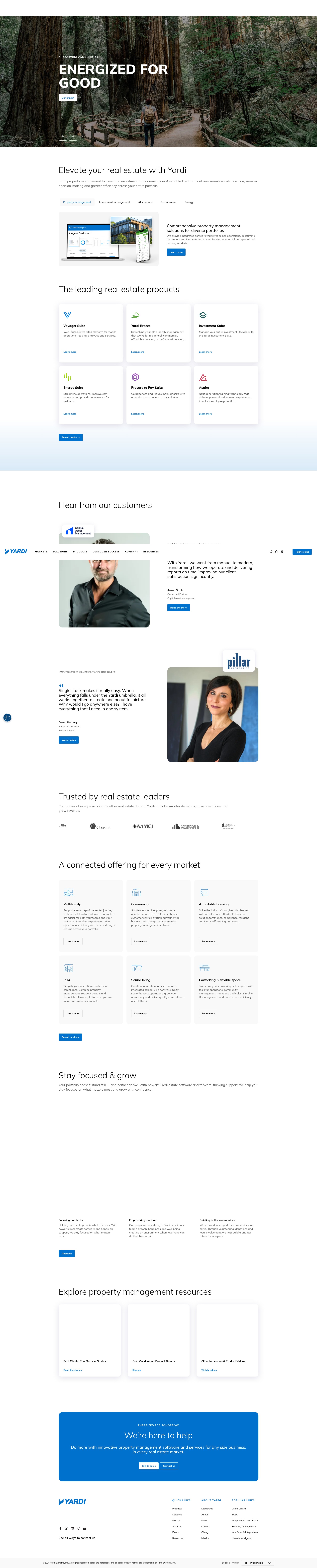 Screenshot of yardi.com
