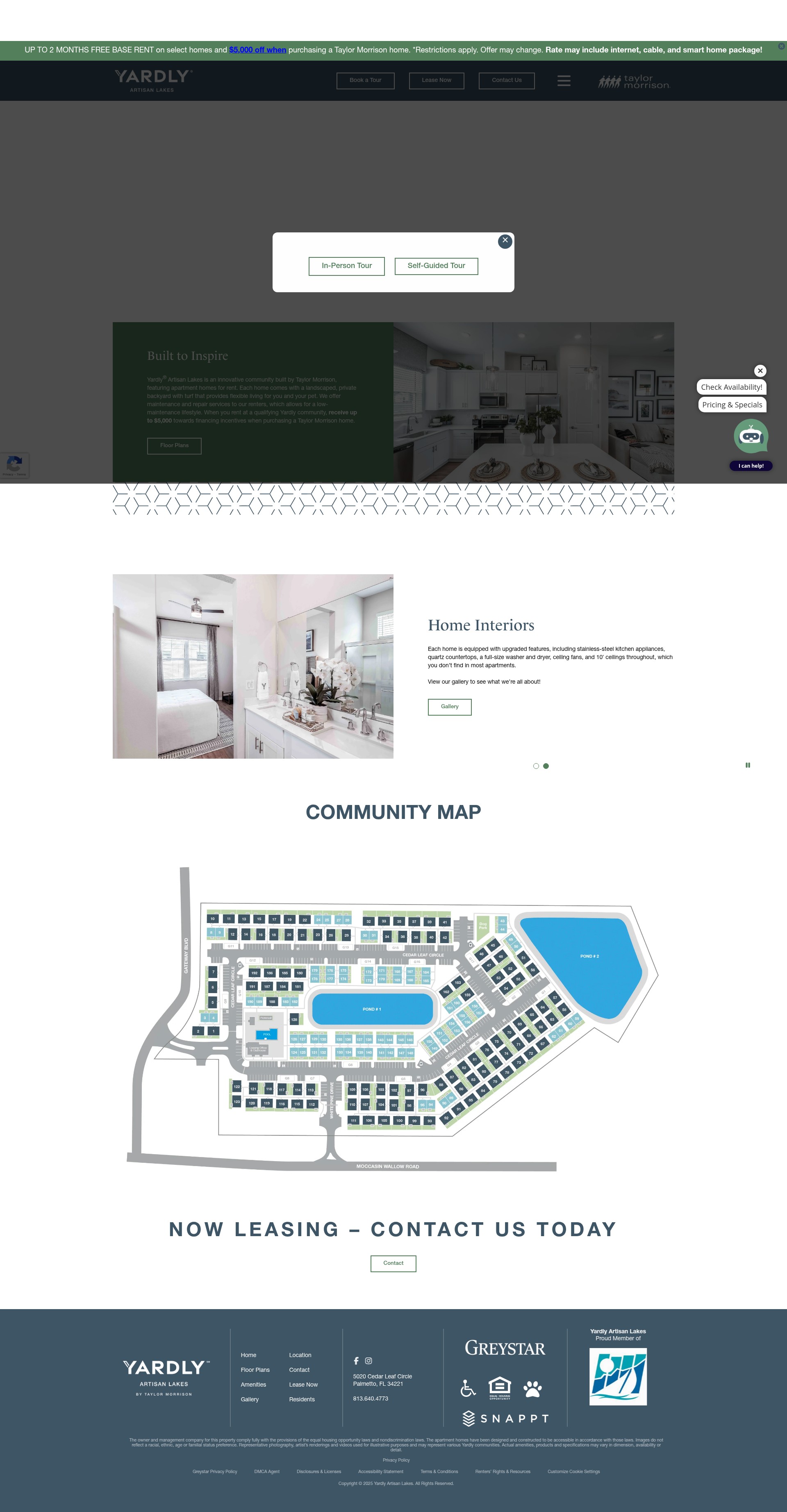 Screenshot of yardlyartisanlakes.com