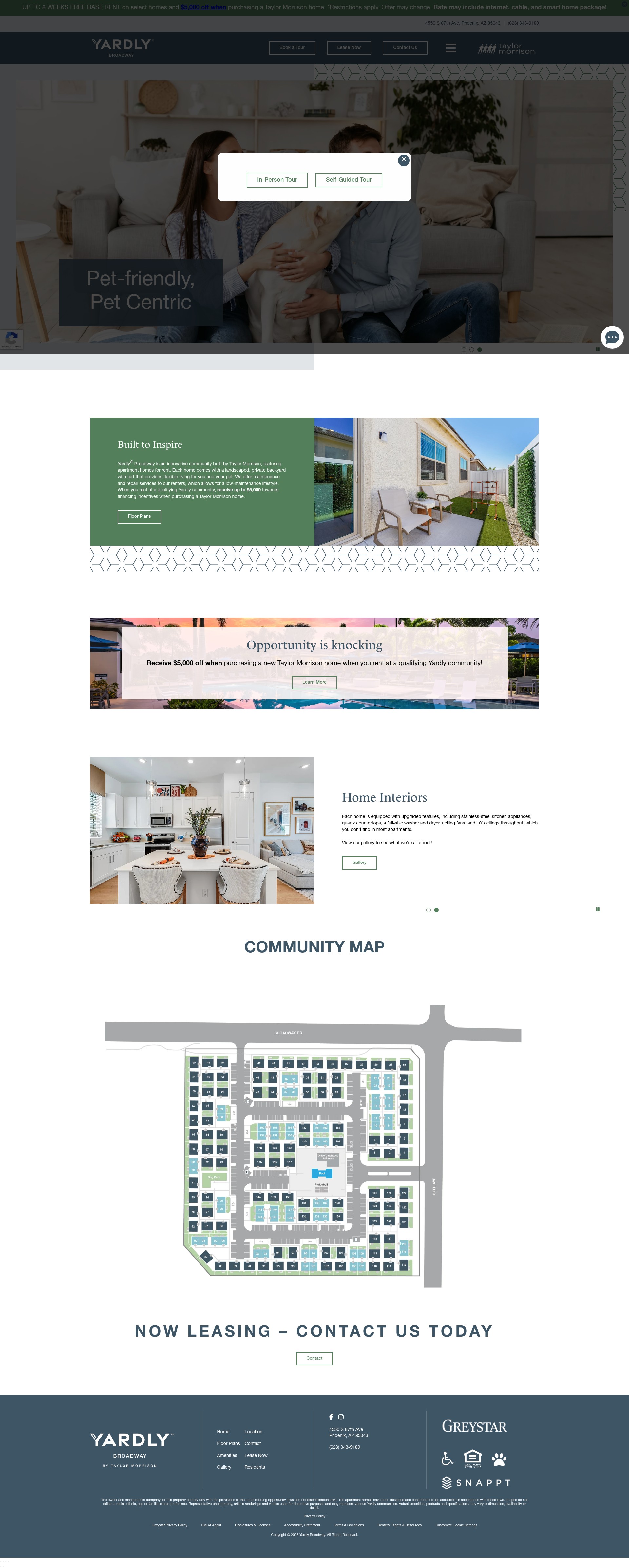 Screenshot of yardlybroadway.com