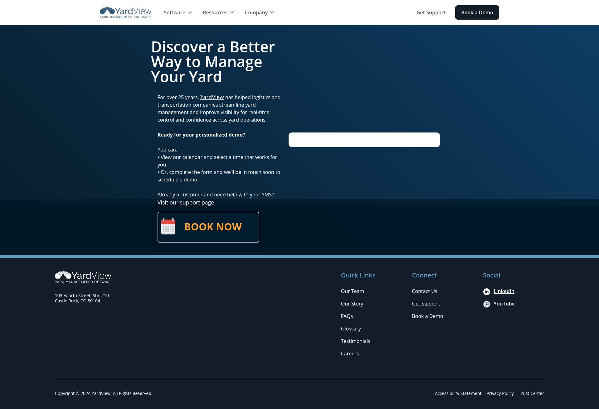Screenshot of yardview.com