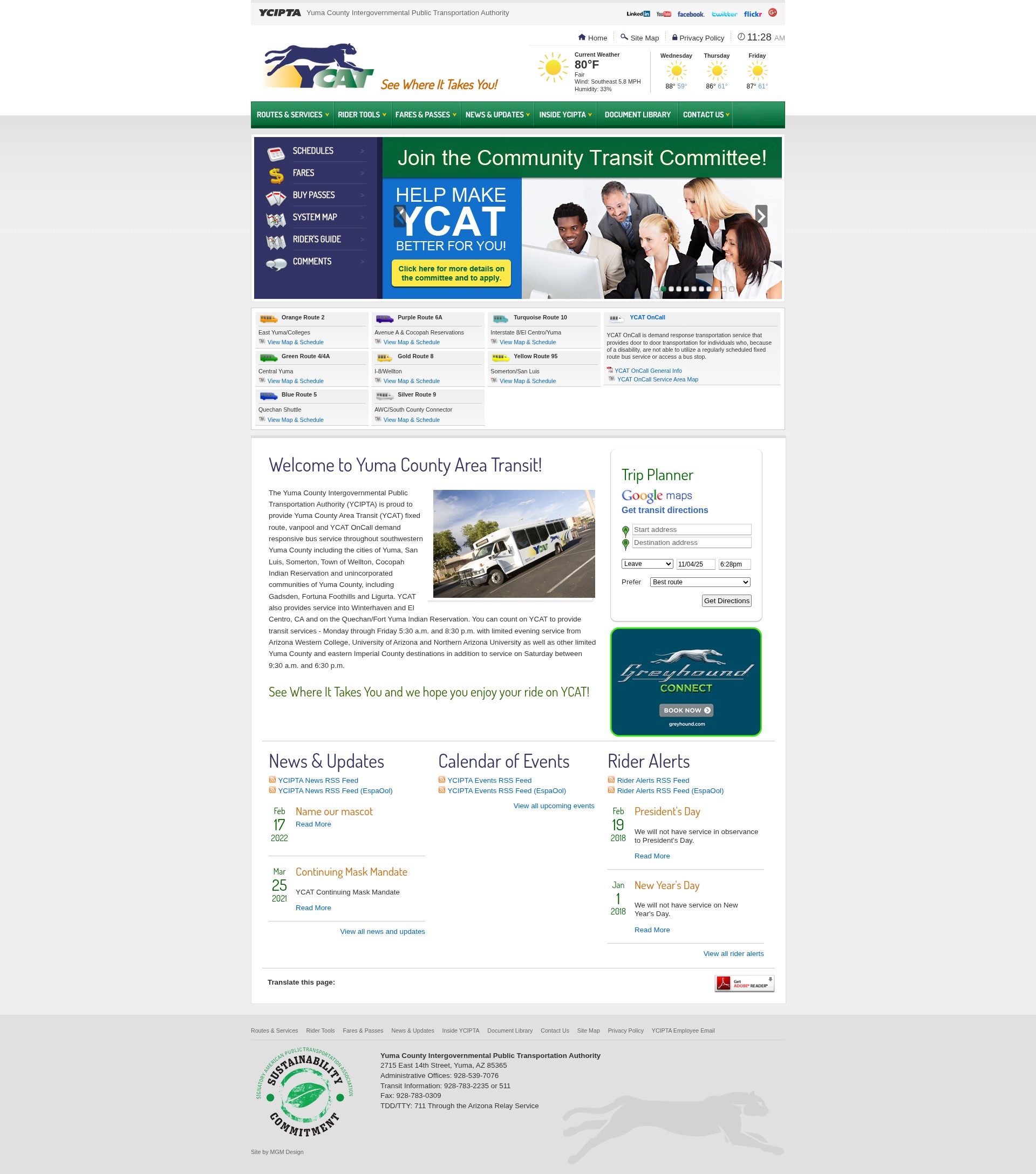 Screenshot of ycipta.org