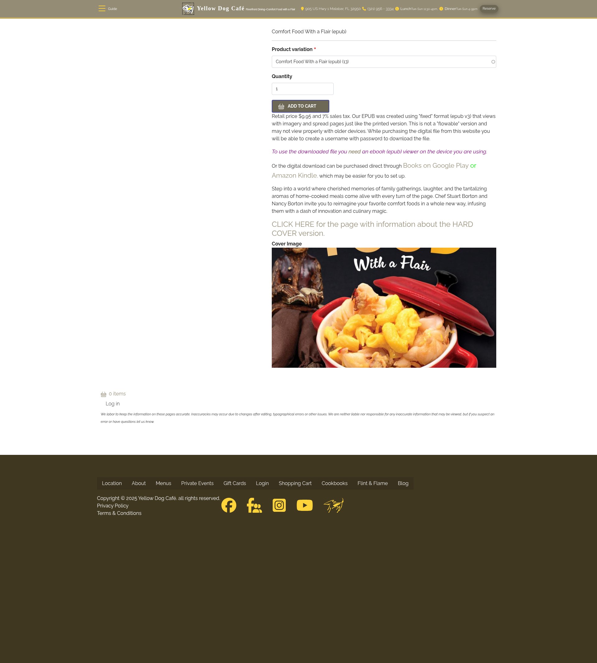 Screenshot of yellowdogcafe.com