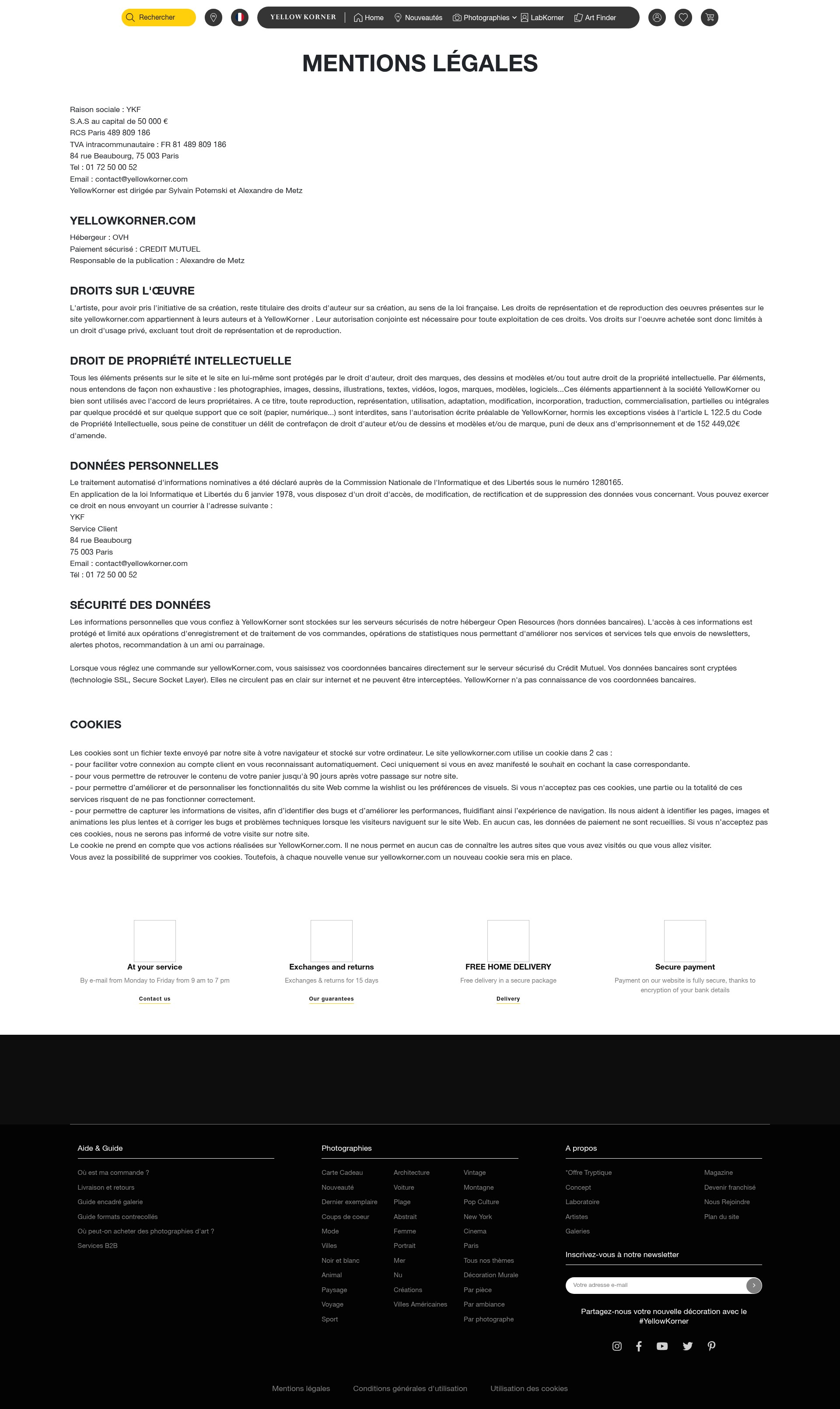 Screenshot of yellowkorner.com