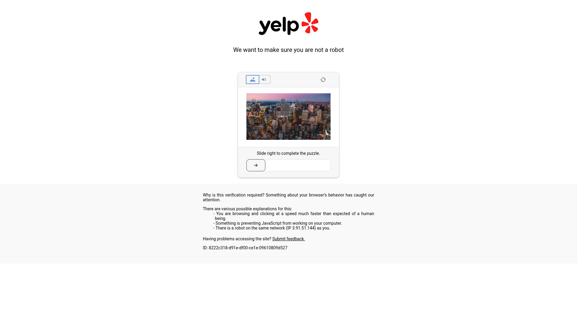 Screenshot of yelp.com
