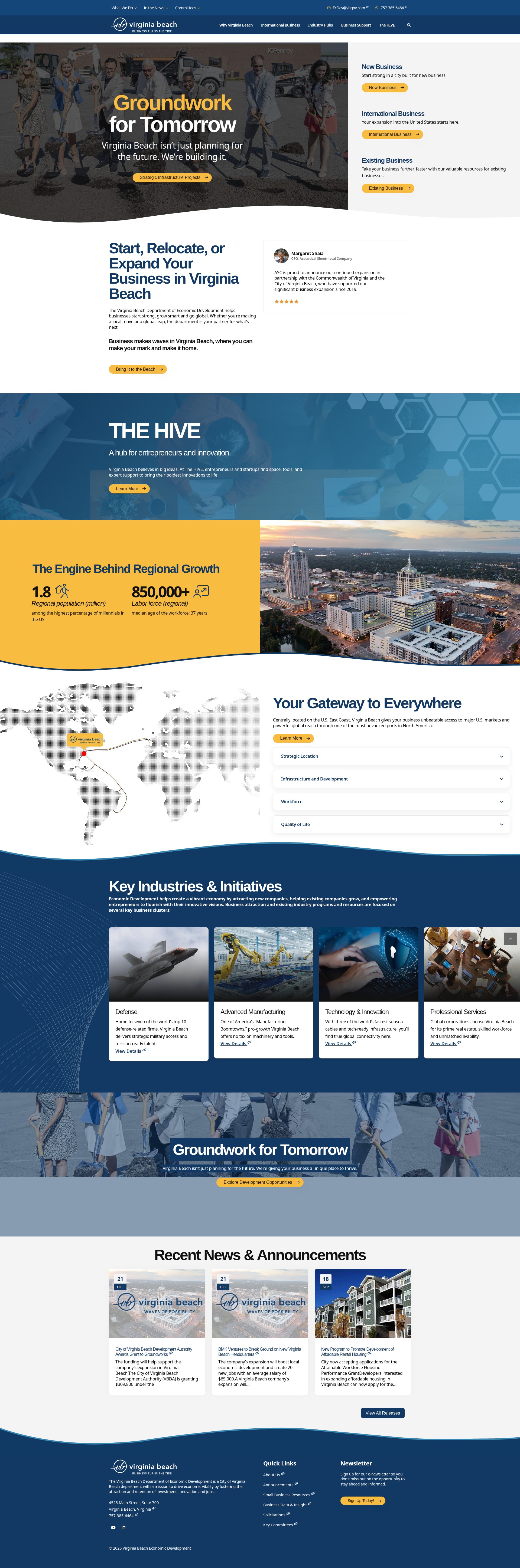 Screenshot of yesvirginiabeach.com