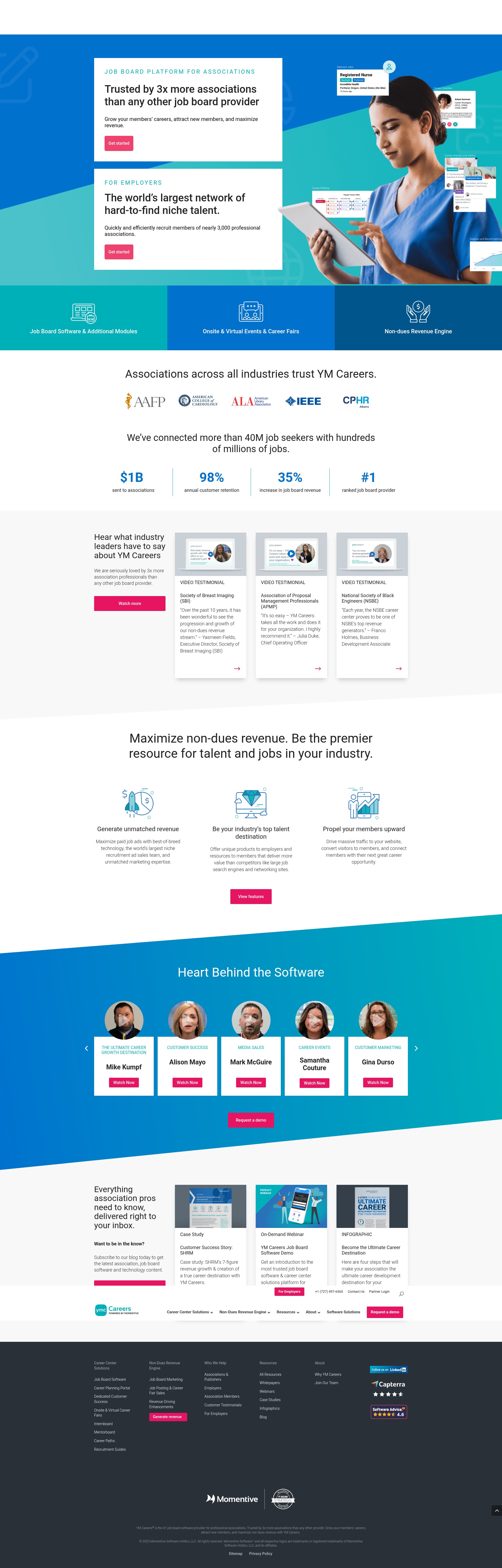 Screenshot of ymcareers.com
