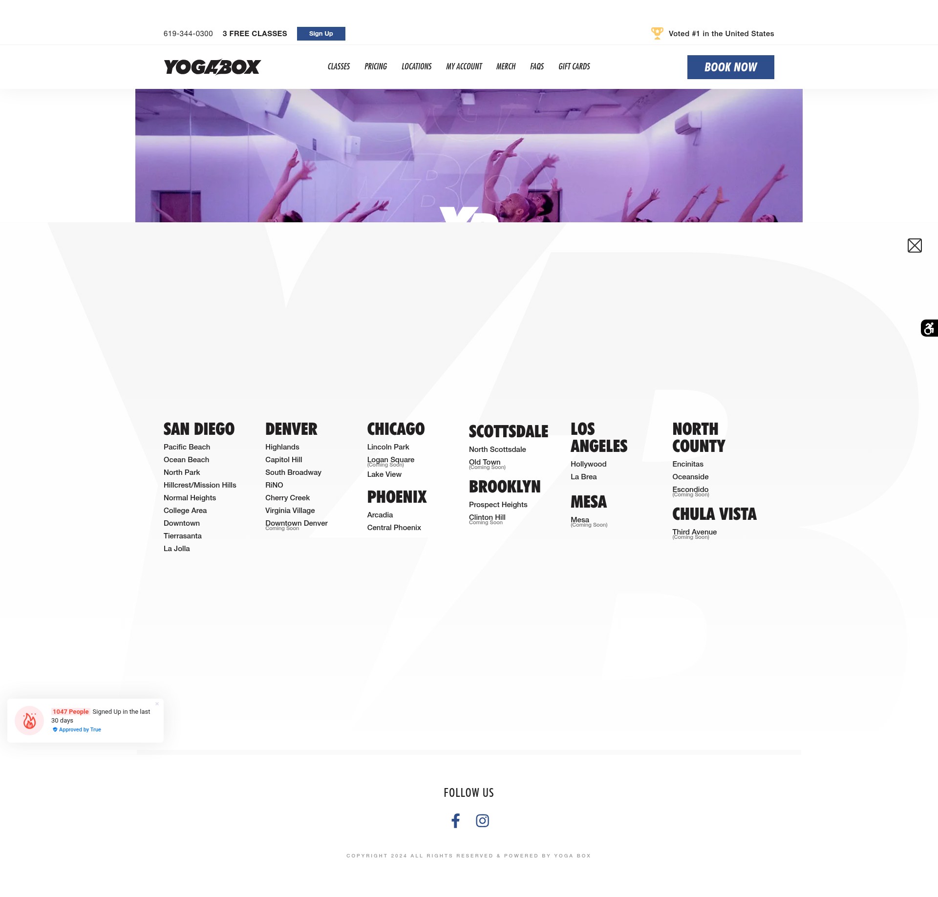 Screenshot of yogabox.com