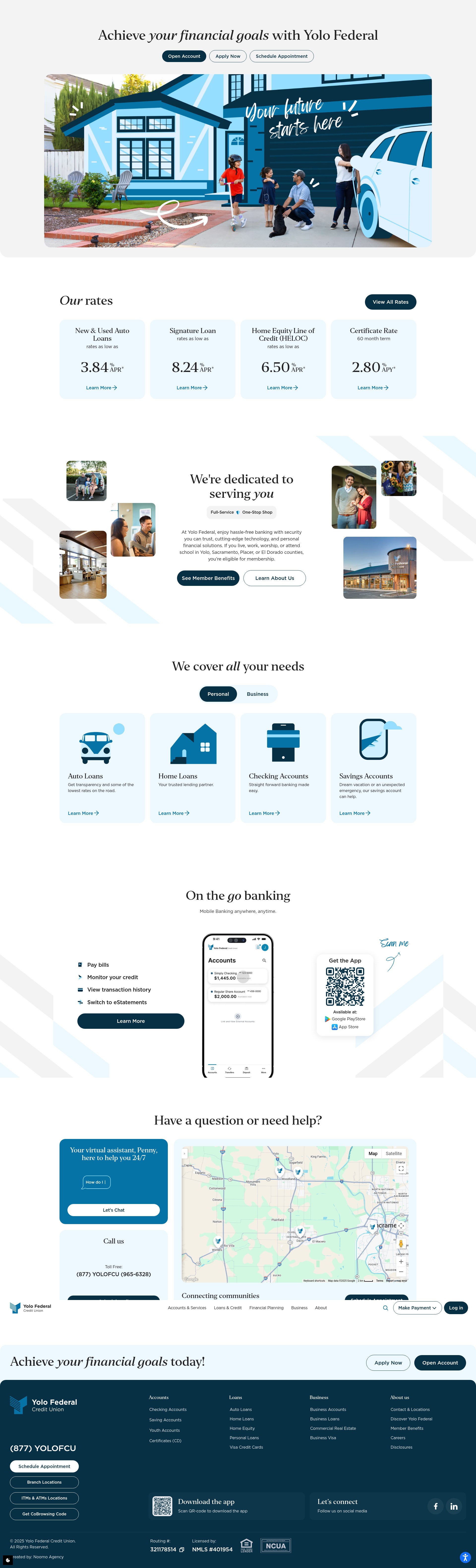 Screenshot of yolofcu.org