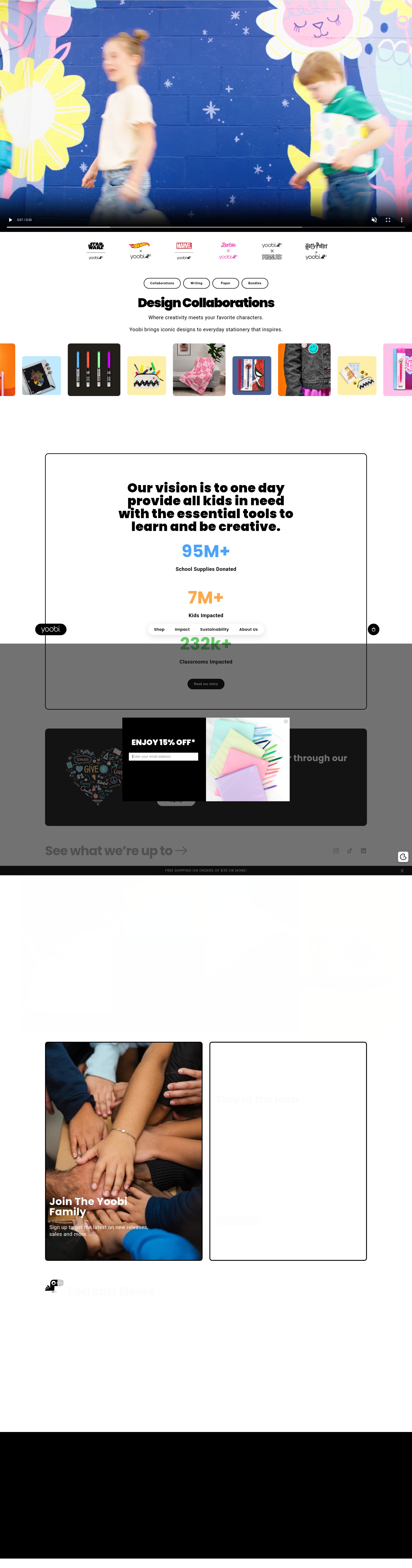 Screenshot of yoobi.myshopify.com