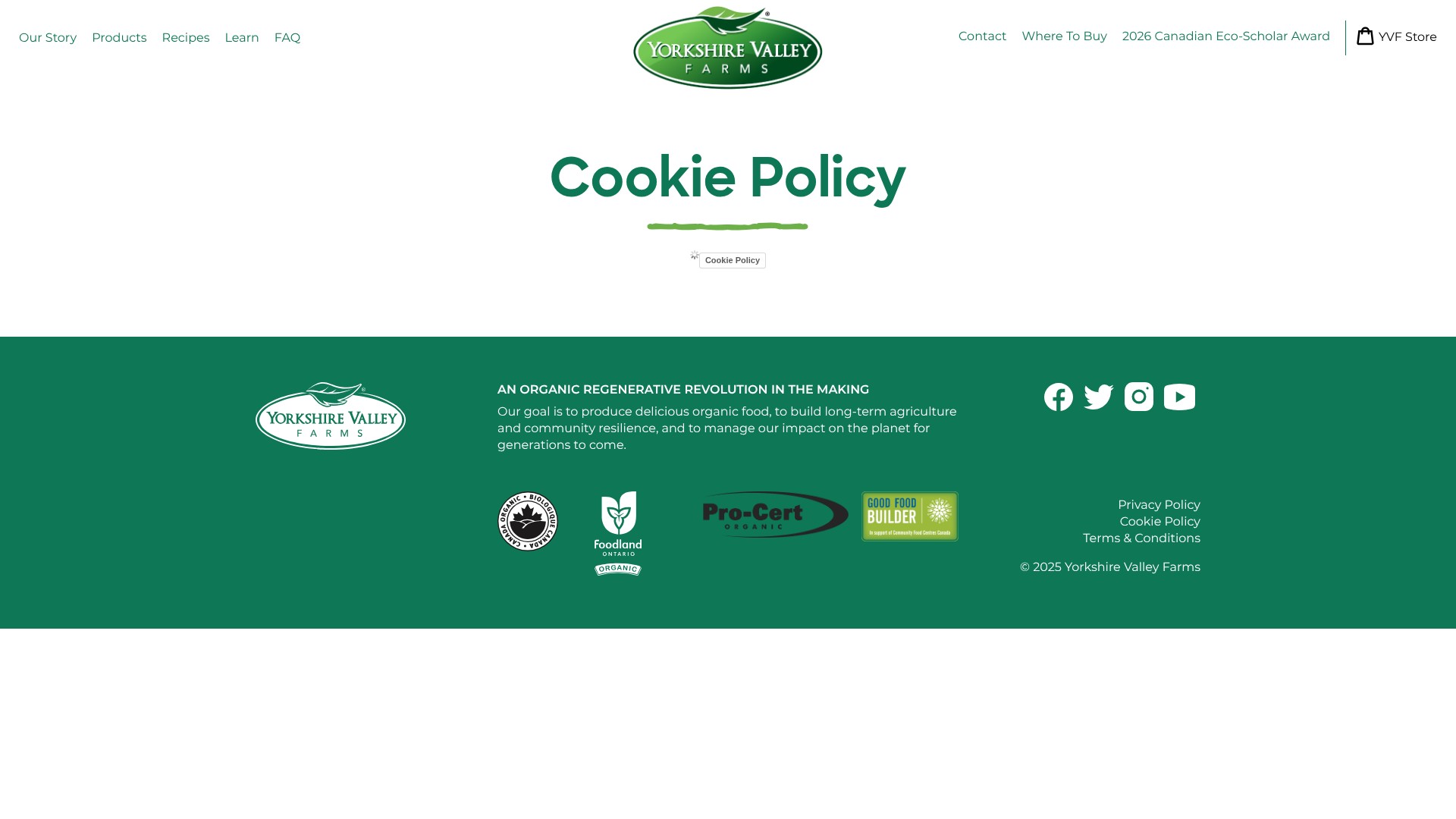 Screenshot of yorkshirevalley.com