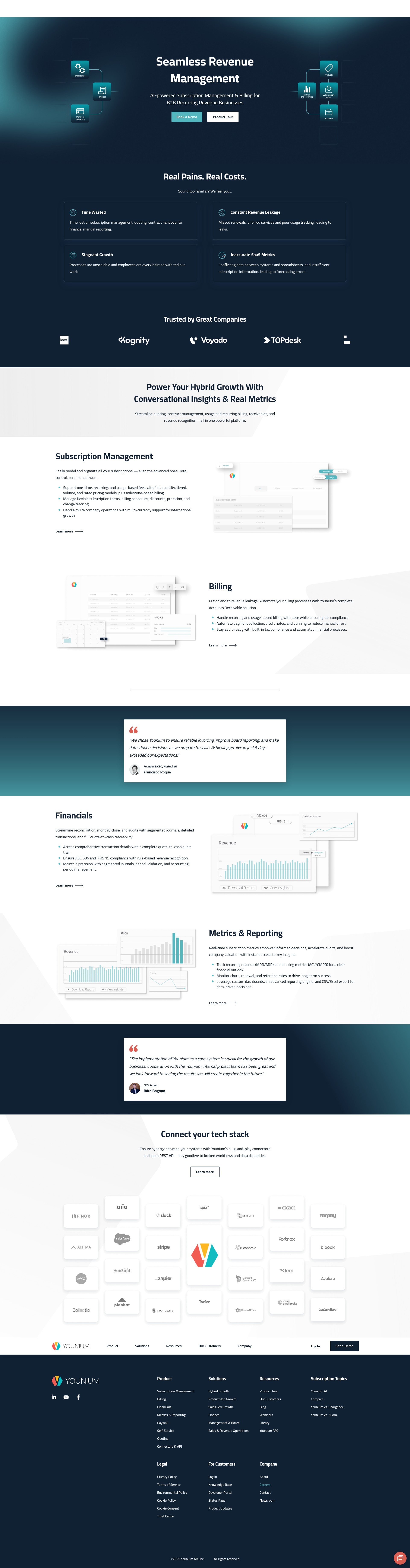 Screenshot of younium.com