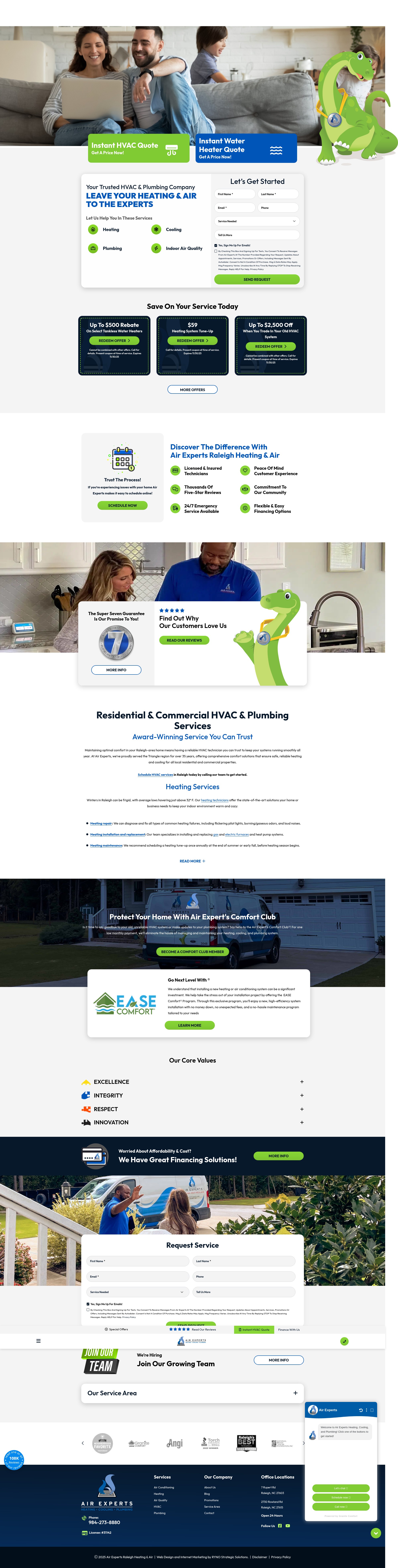 Screenshot of yourairexperts.com