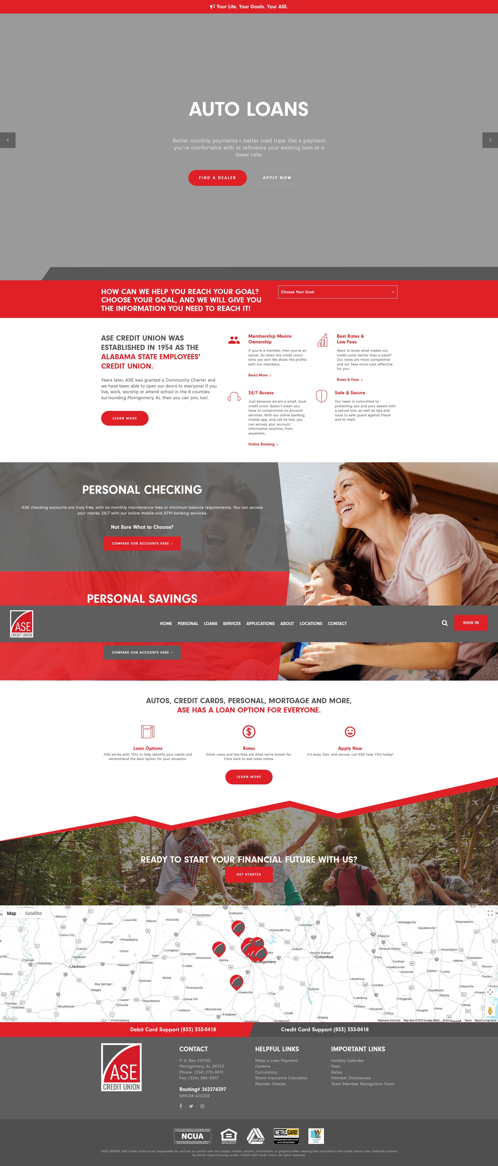 Screenshot of yourasecu.com