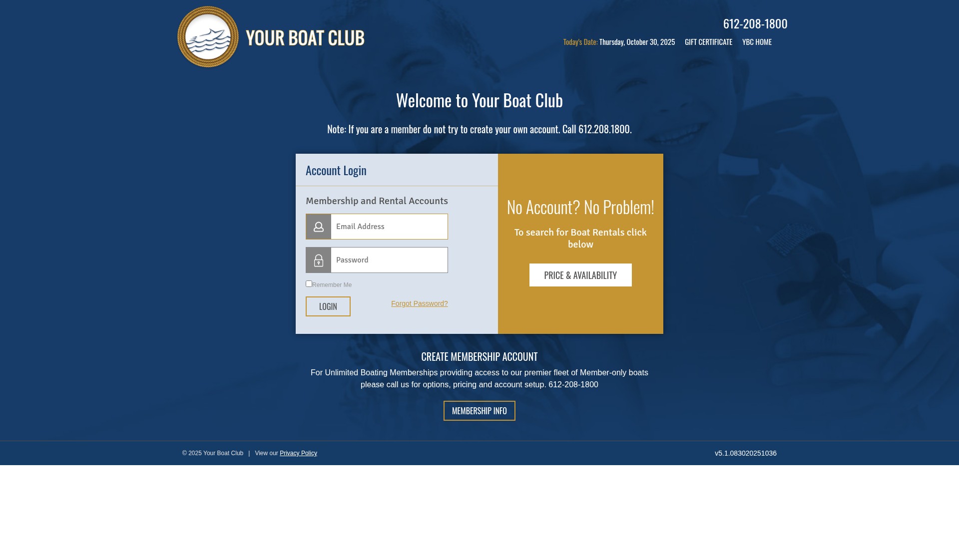 Screenshot of yourboatclub.com