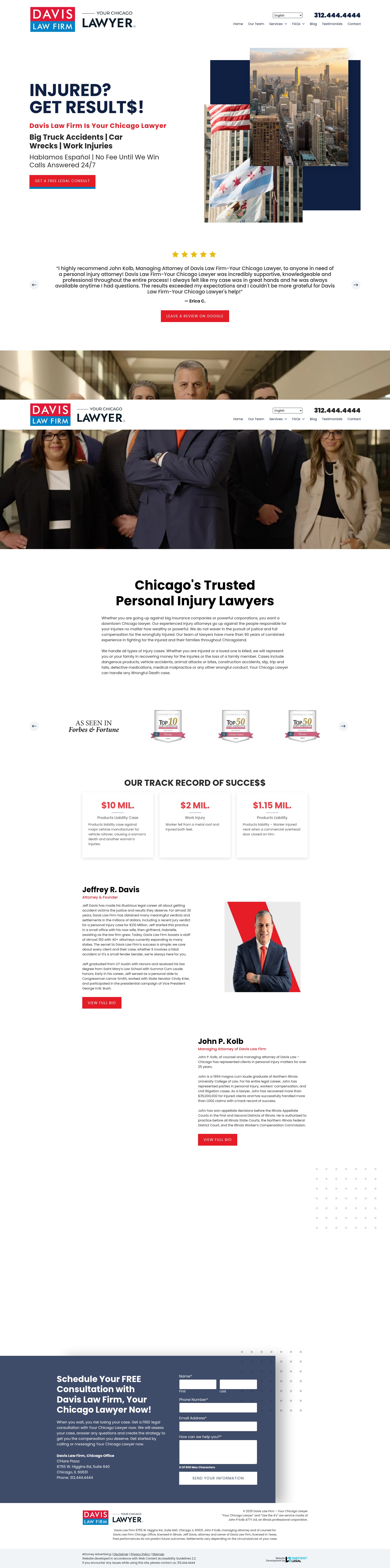 Screenshot of yourchicagolawyer.com
