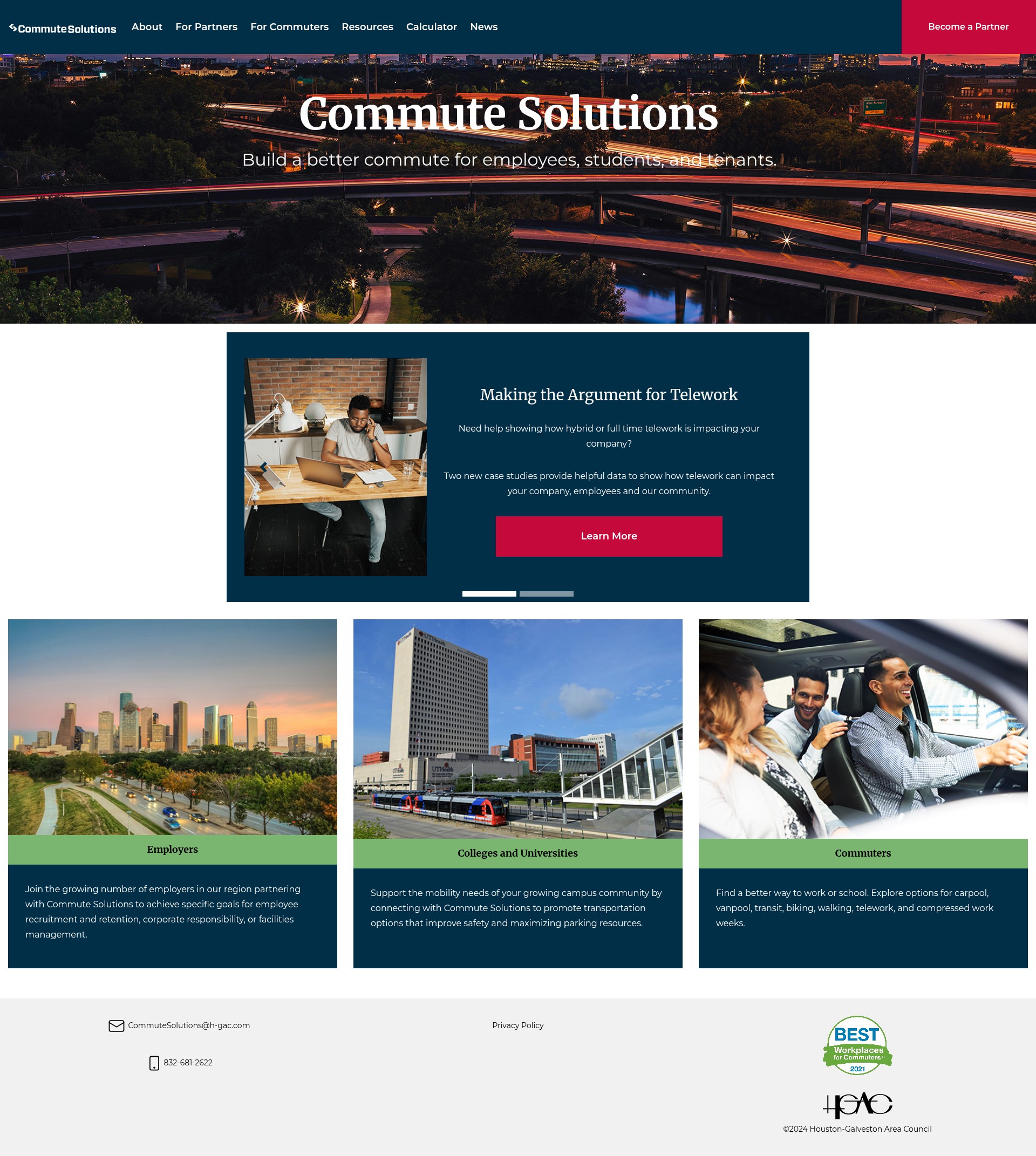 Screenshot of yourcommutesolution.org