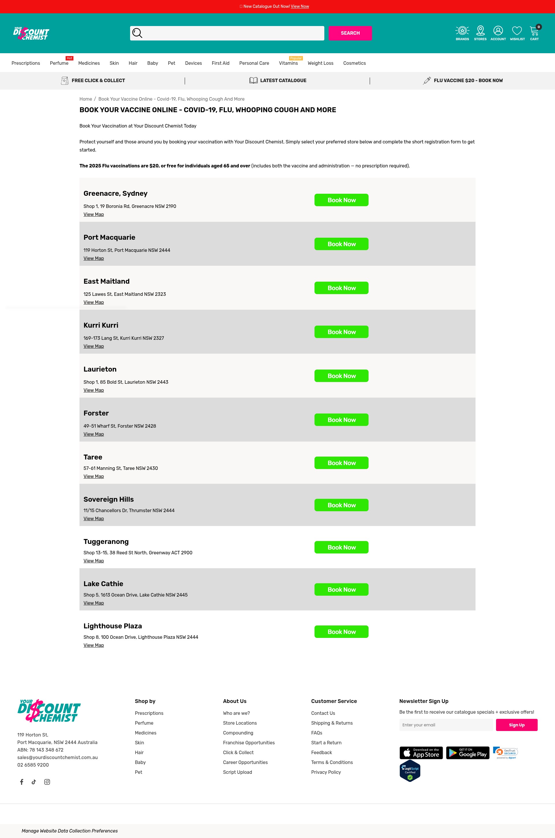Screenshot of yourdiscountchemist.com.au