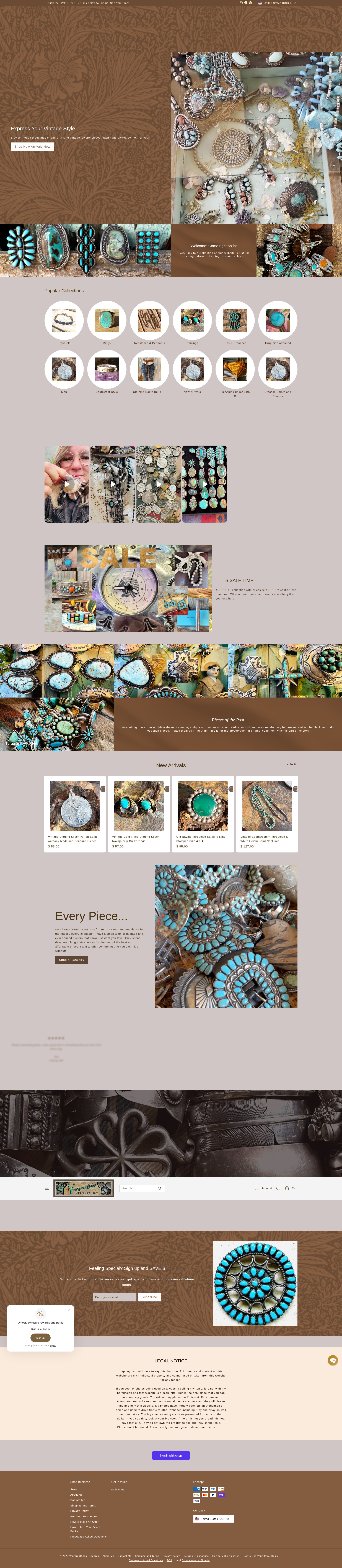 Screenshot of yourgreatfinds.net