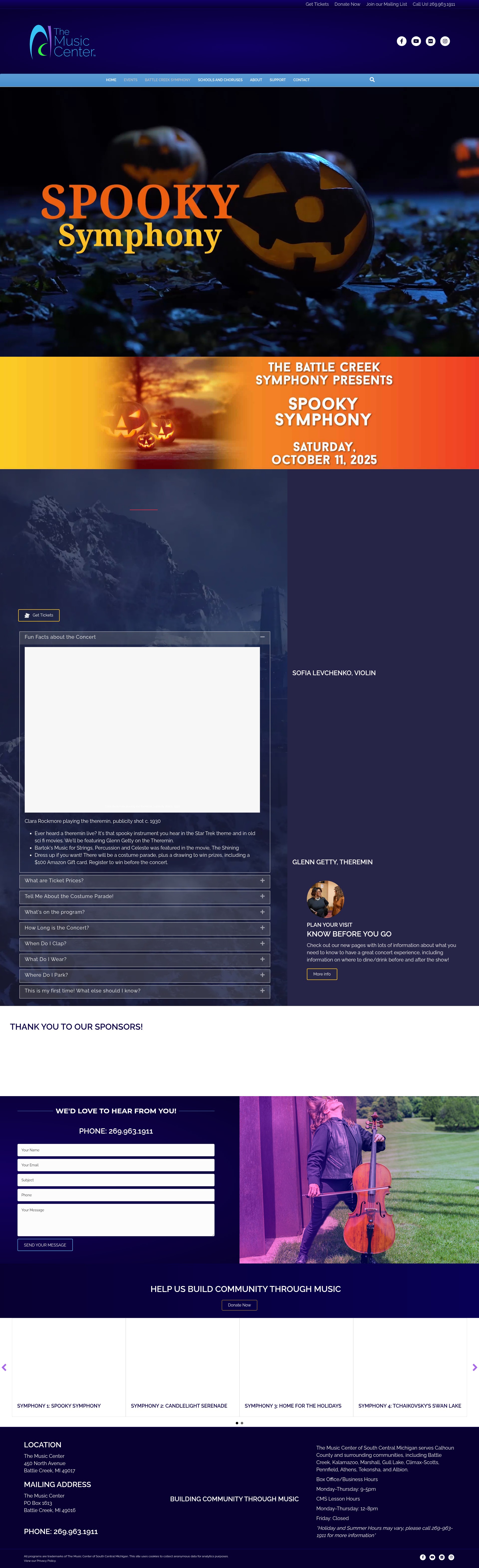Screenshot of yourmusiccenter.org