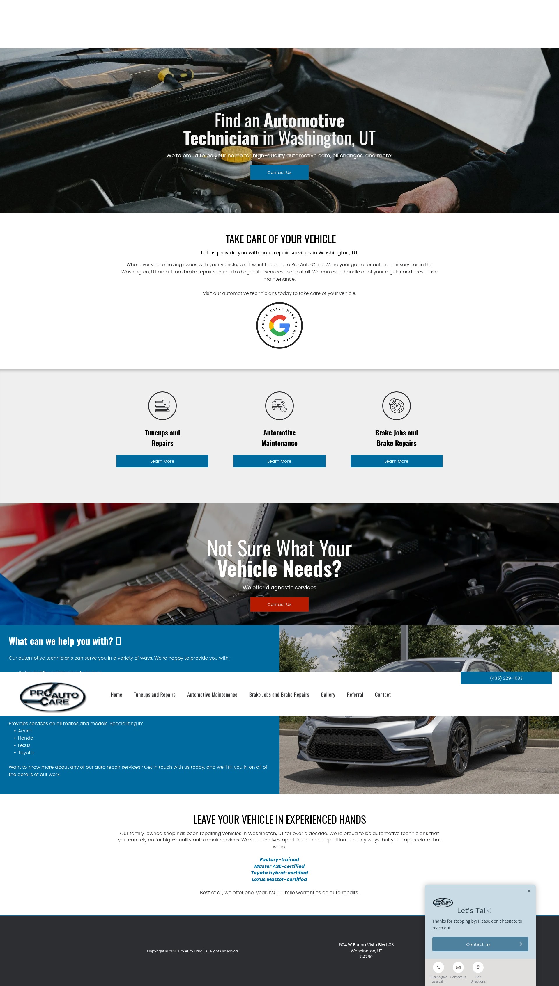 Screenshot of yourproautocare.com