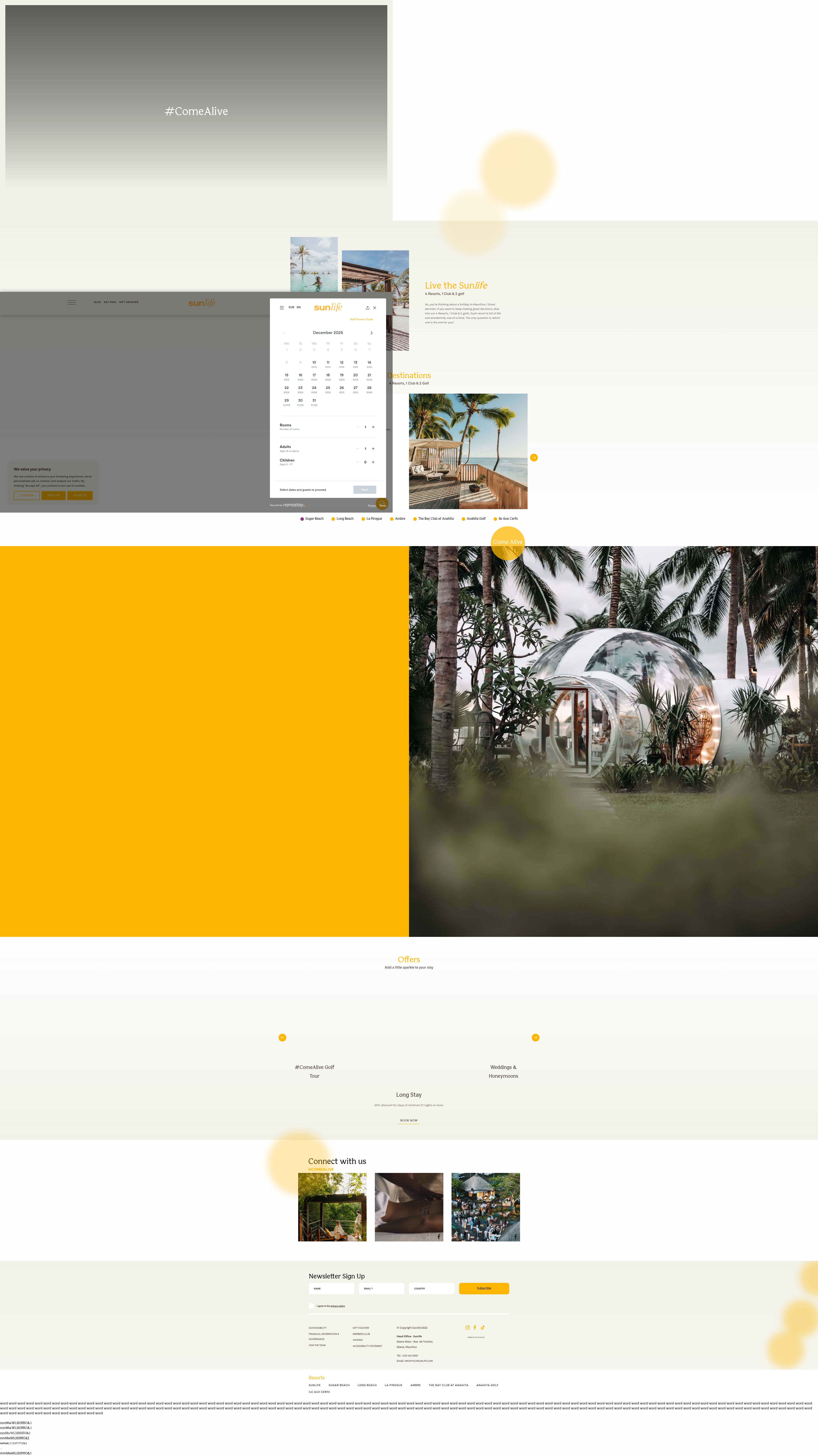 Screenshot of yoursunlife.com