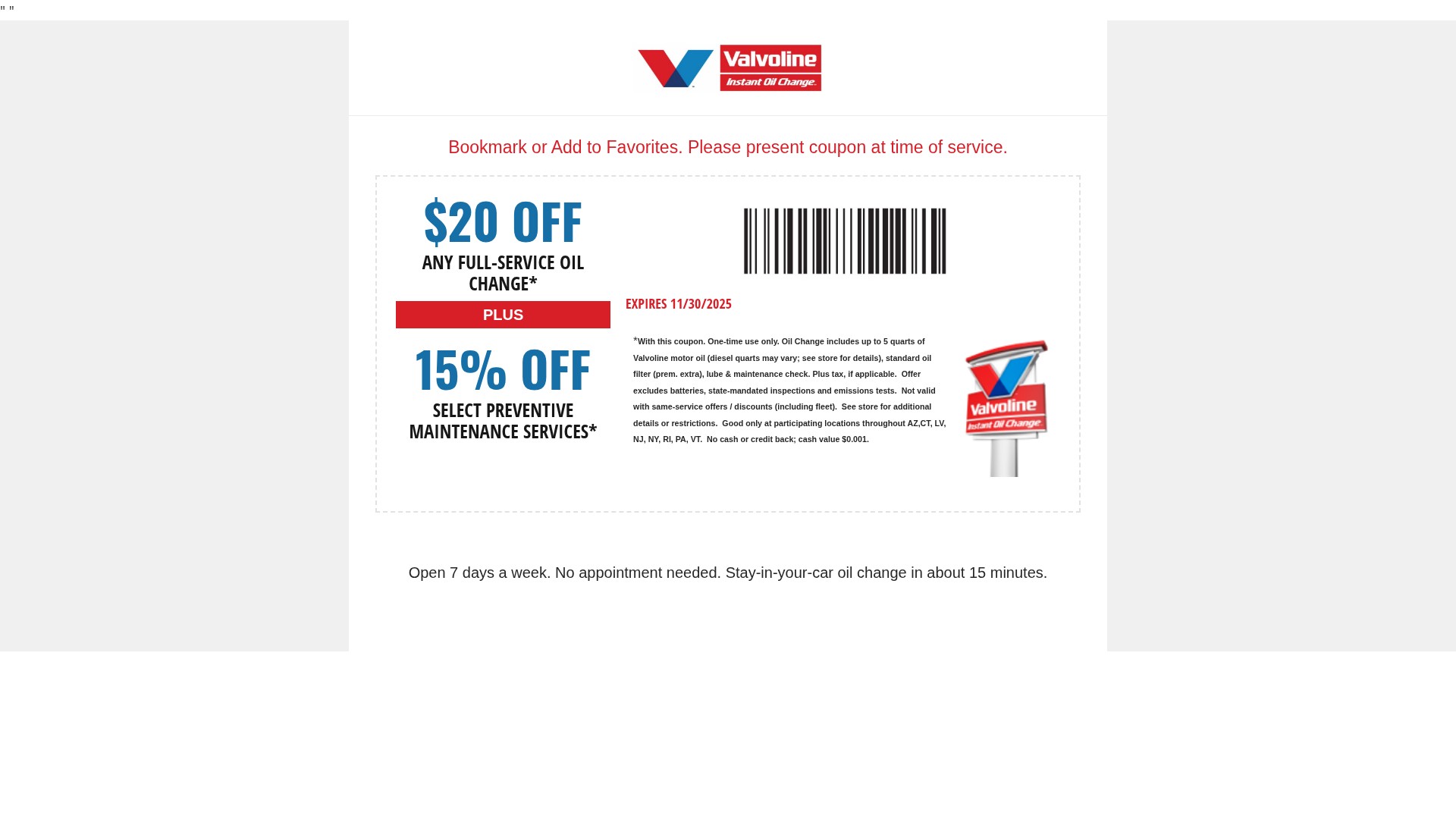 Screenshot of yourvioccoupon.com