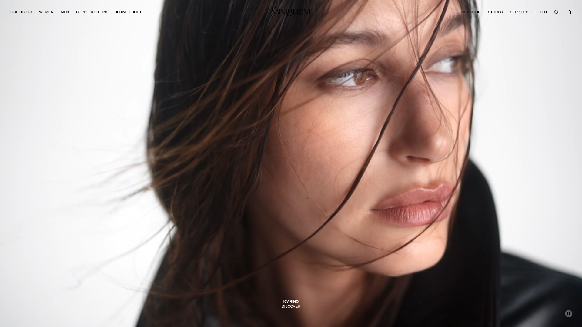 Screenshot of ysl.com