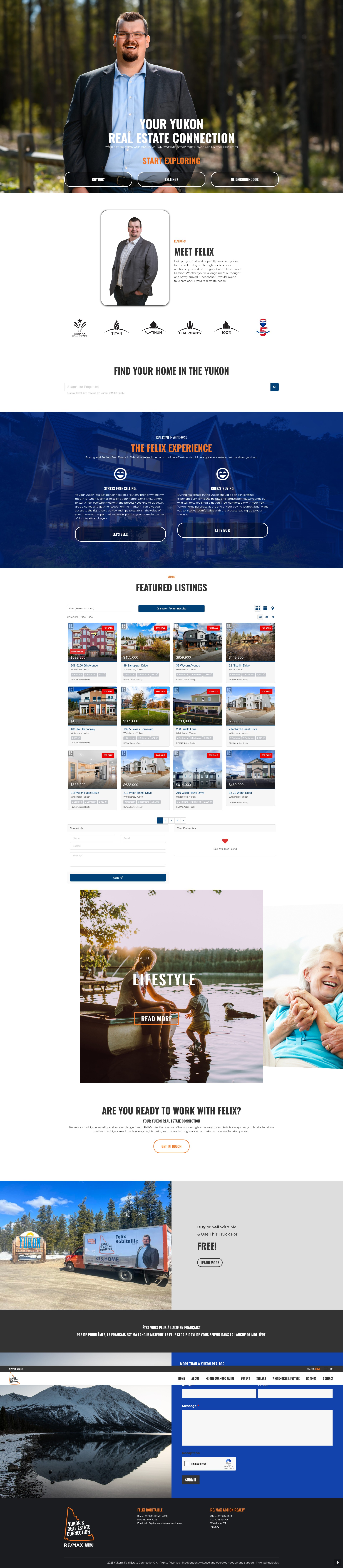 Screenshot of yukonrealestateconnection.ca