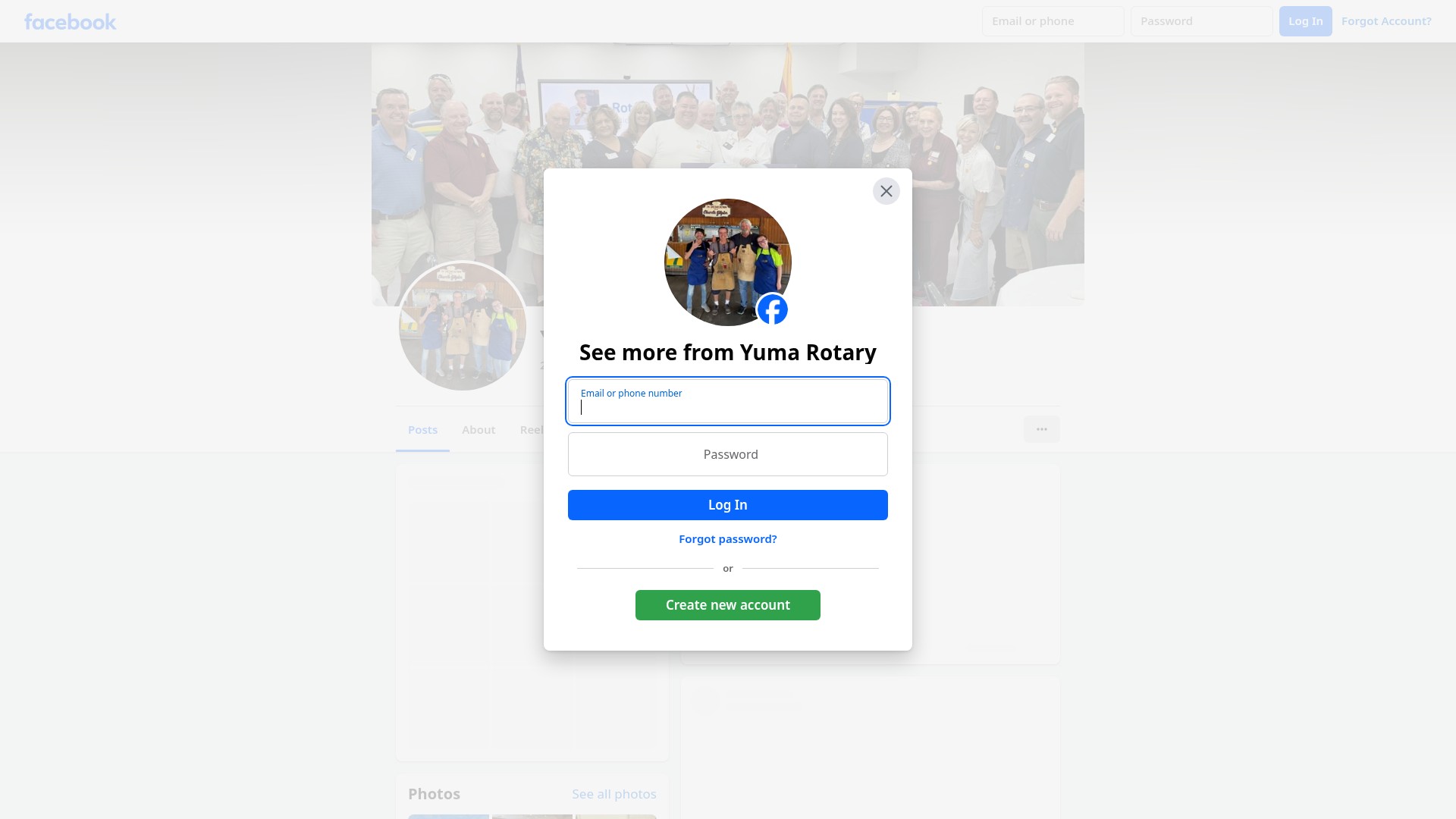 Screenshot of yumarotary.org