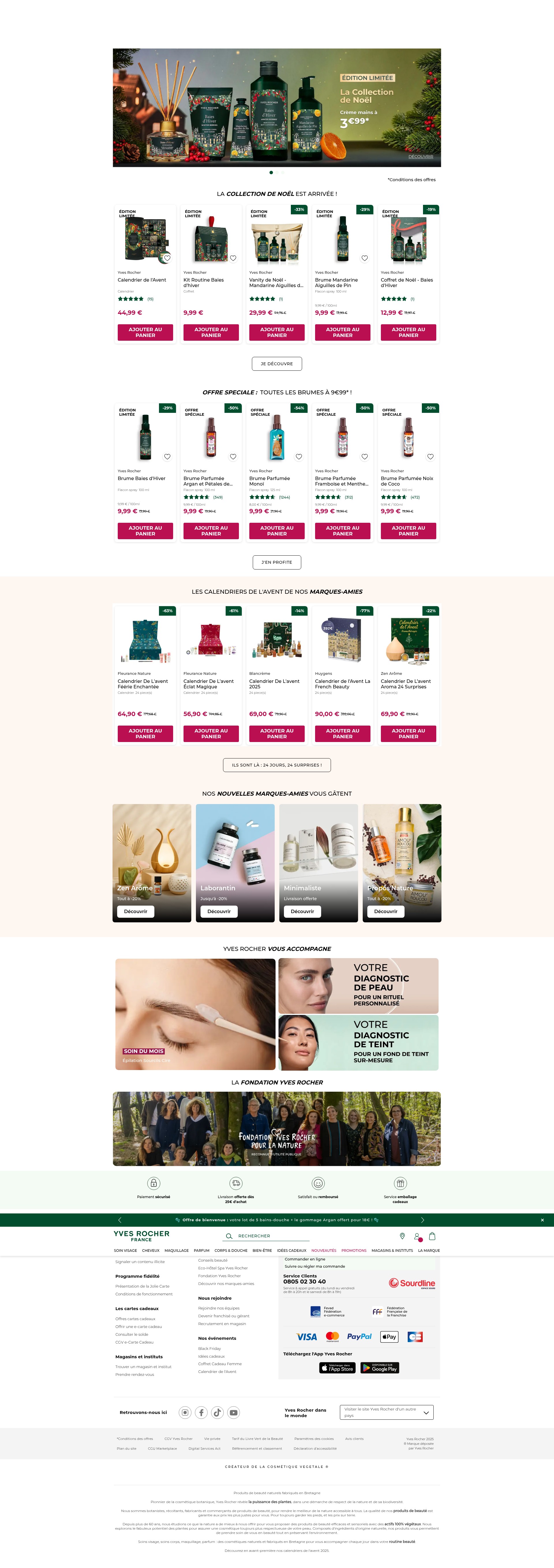 Screenshot of yves-rocher.fr