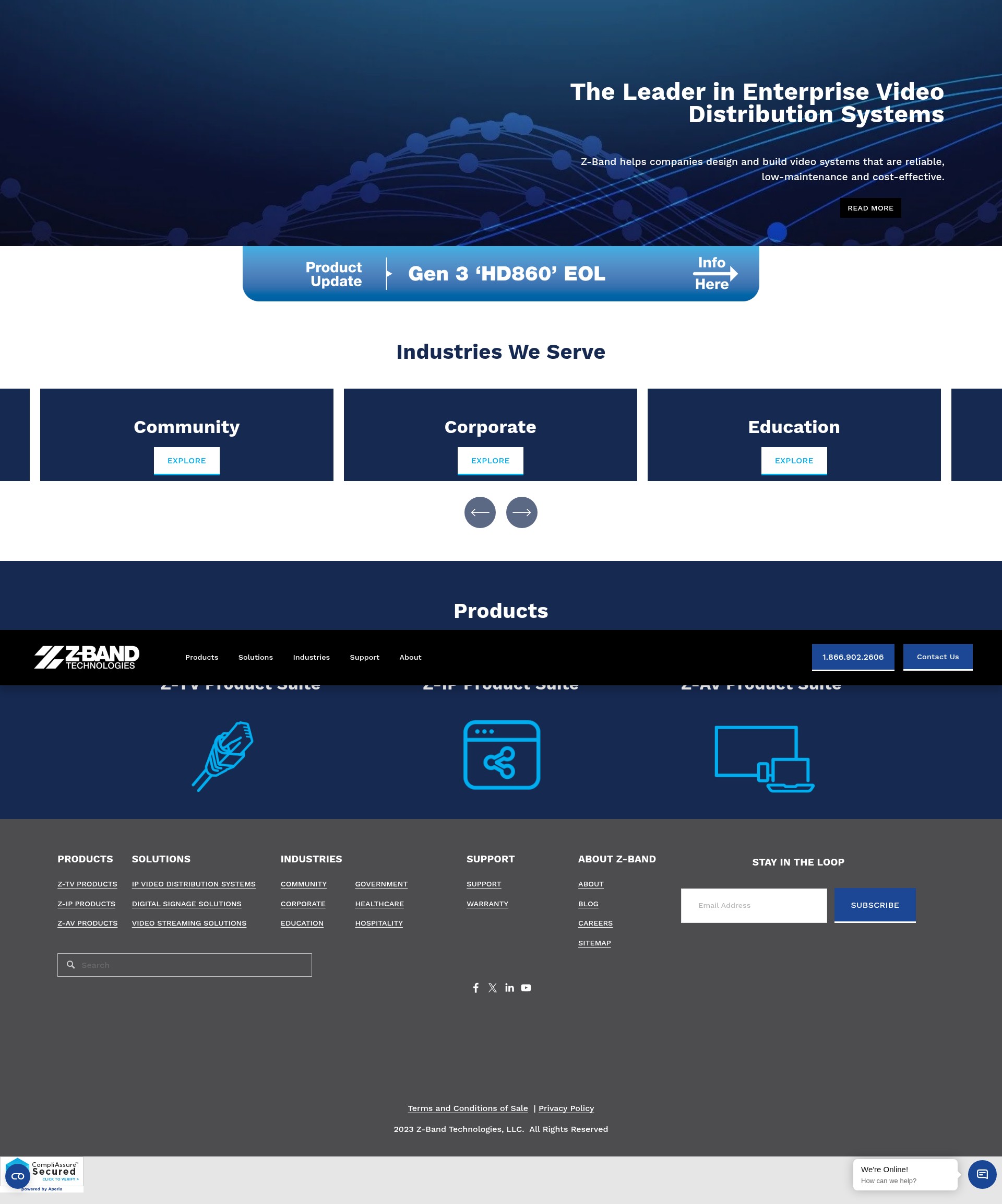 Screenshot of z-band.com