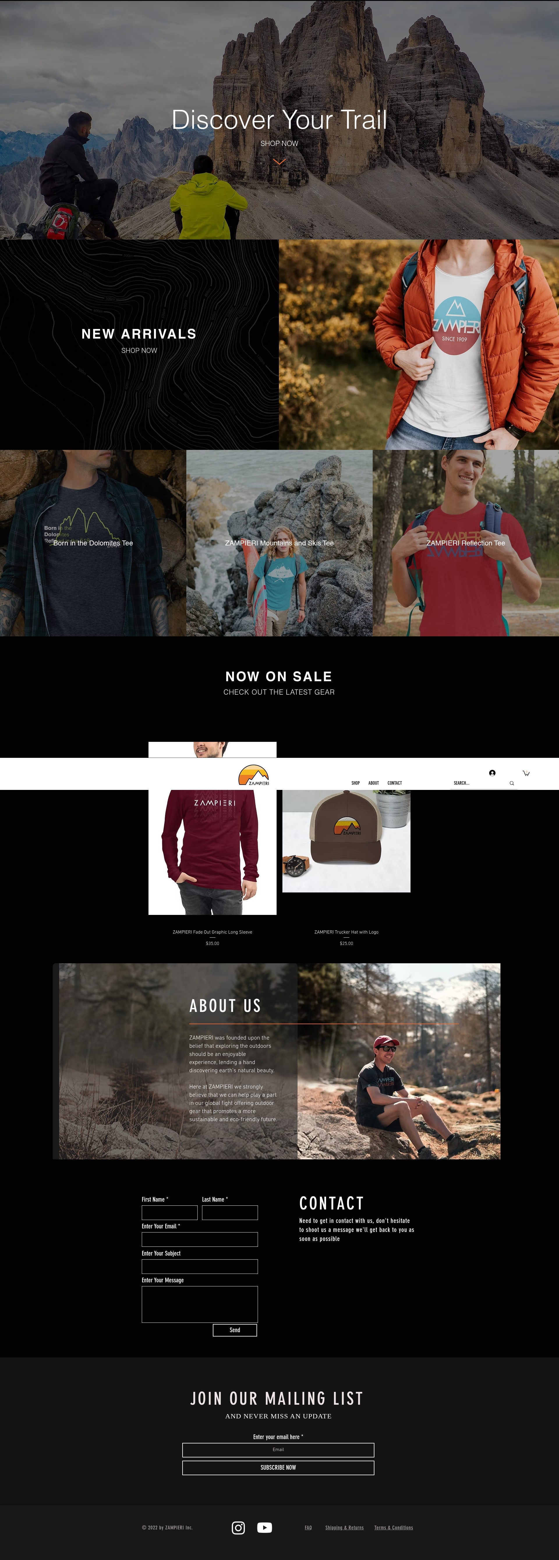 Screenshot of zampieri.shop