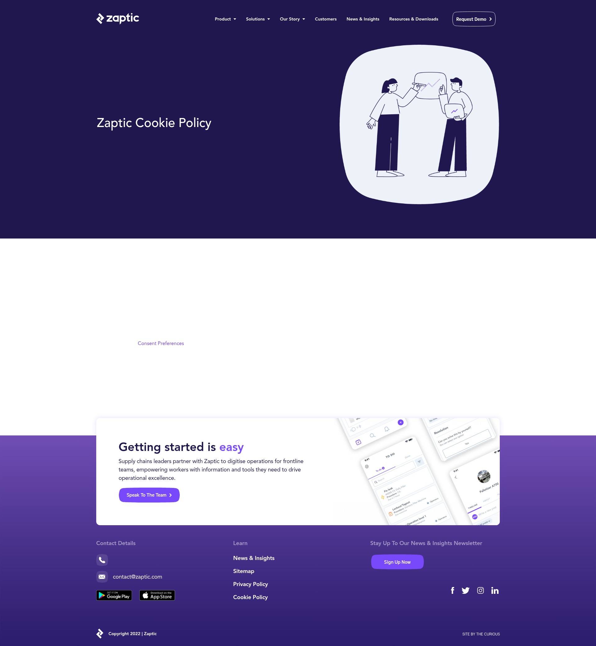 Screenshot of zaptic.com