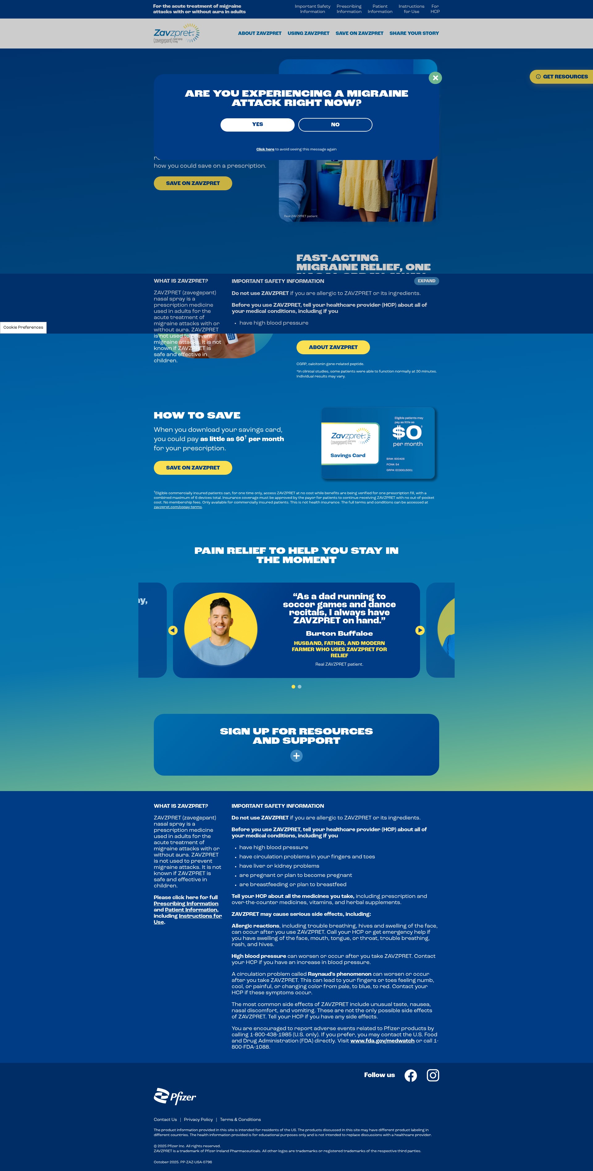 Screenshot of zavzpret.com